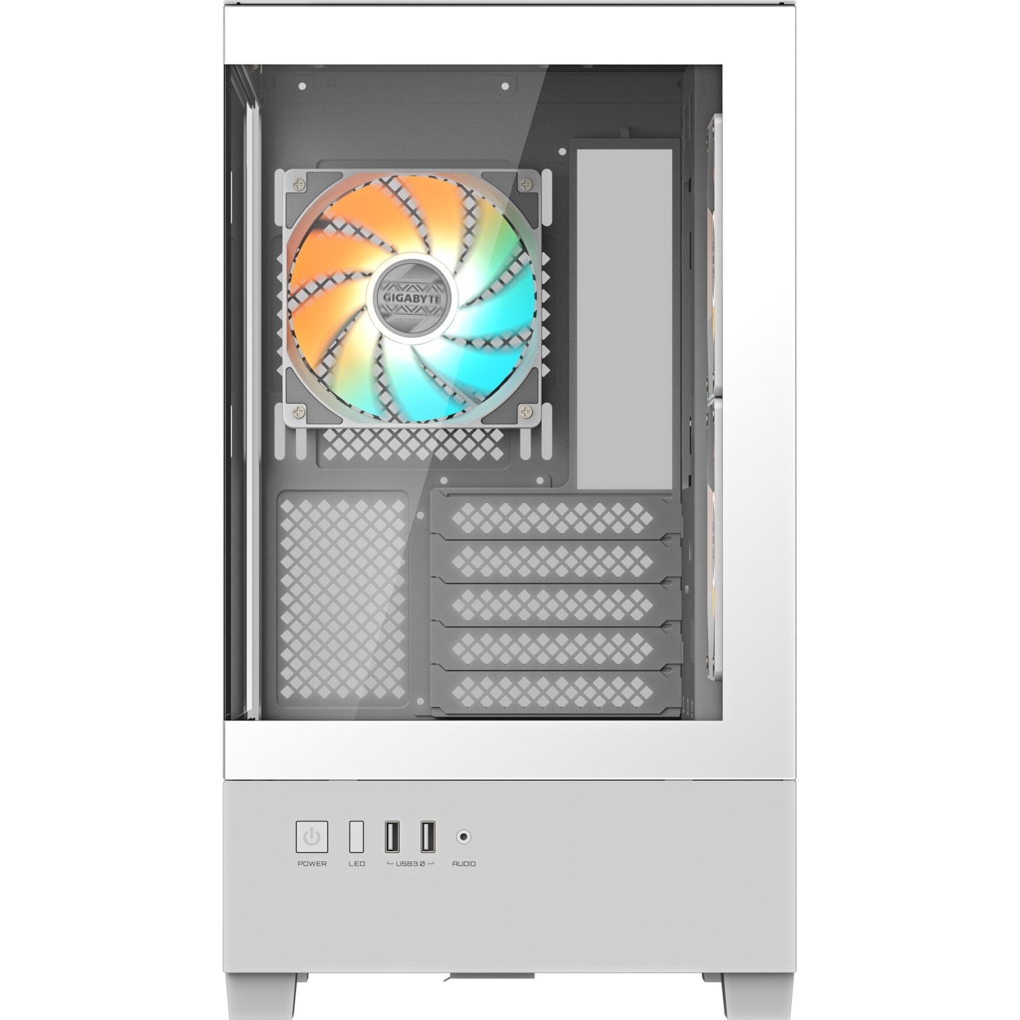 Gigabyte PC-Gehäuse GIGABYTE C201 Panoramic Ice, Tower-Gehäuse