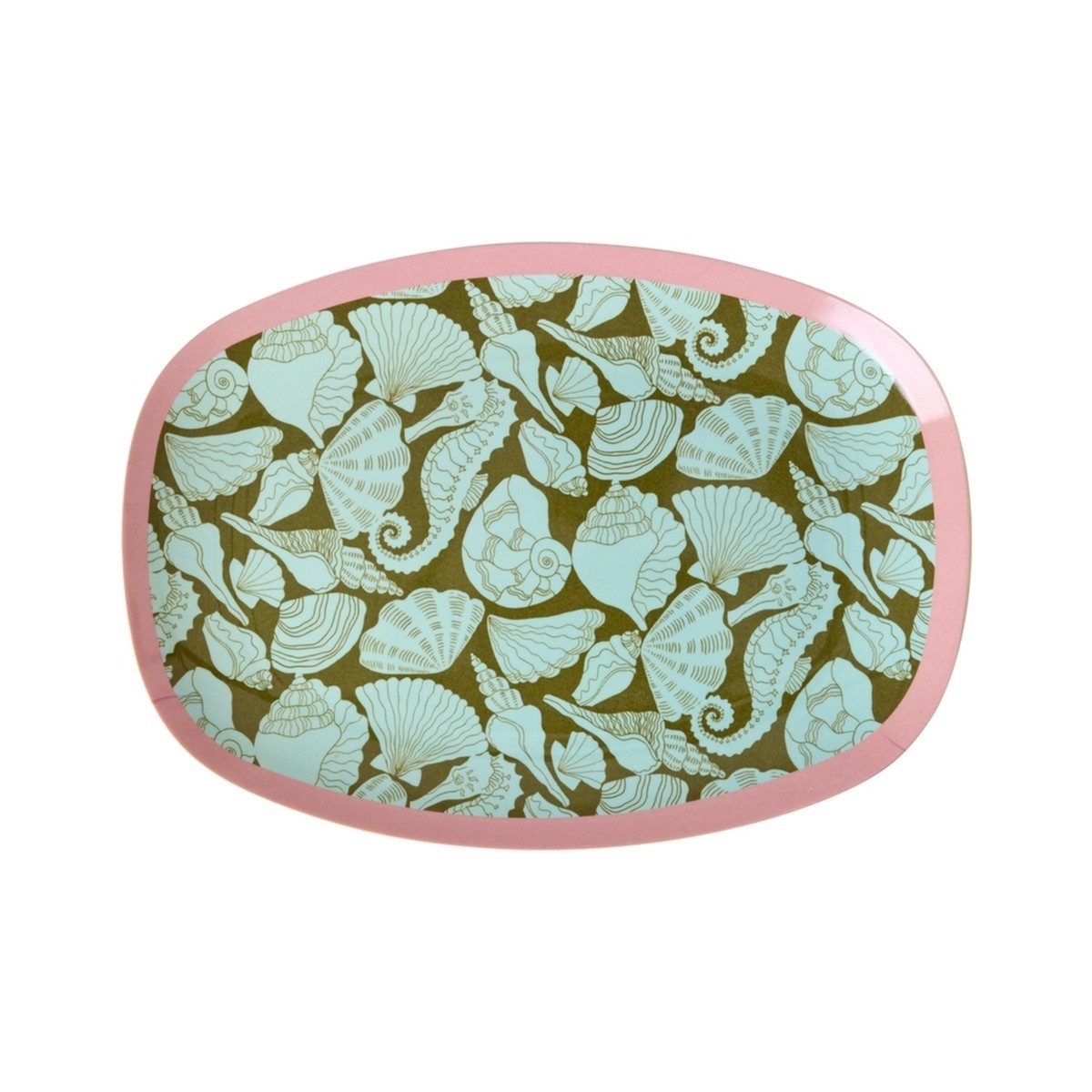 rice Tablett Melamin Tablett oval Snackteller Teller
