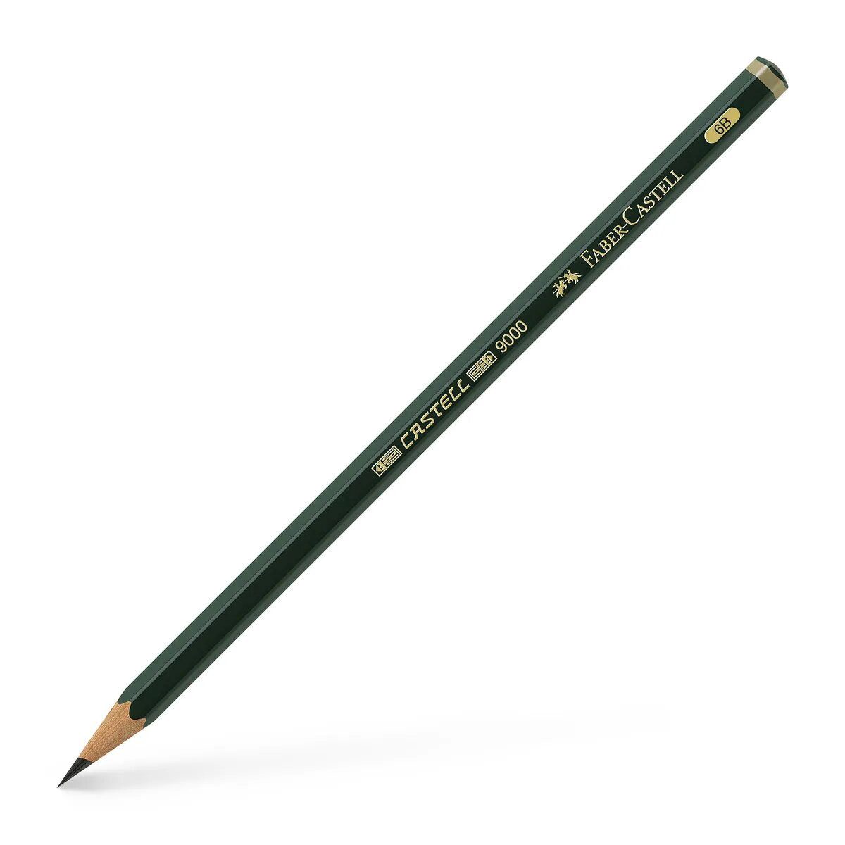 FABER-CASTELL Bleistift CASTELL 9000, Härtegrad: 6B