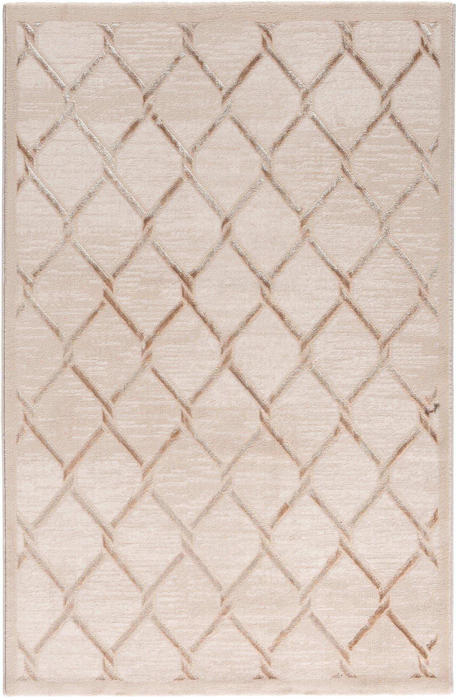 Teppich Lara 700, Sehrazat, rechteckig, Höhe: 10 mm, Hoch-Tief-Struktur,  mit Glanz, Wohnzimmer