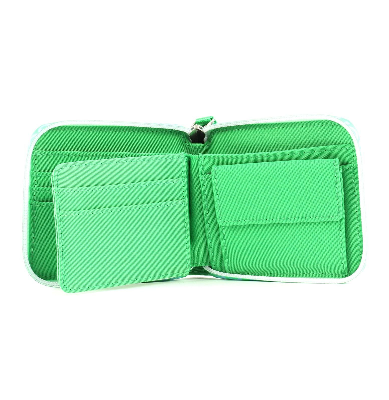 Lucy Gina Nylon Wallets Green & Geldbörse Roots George