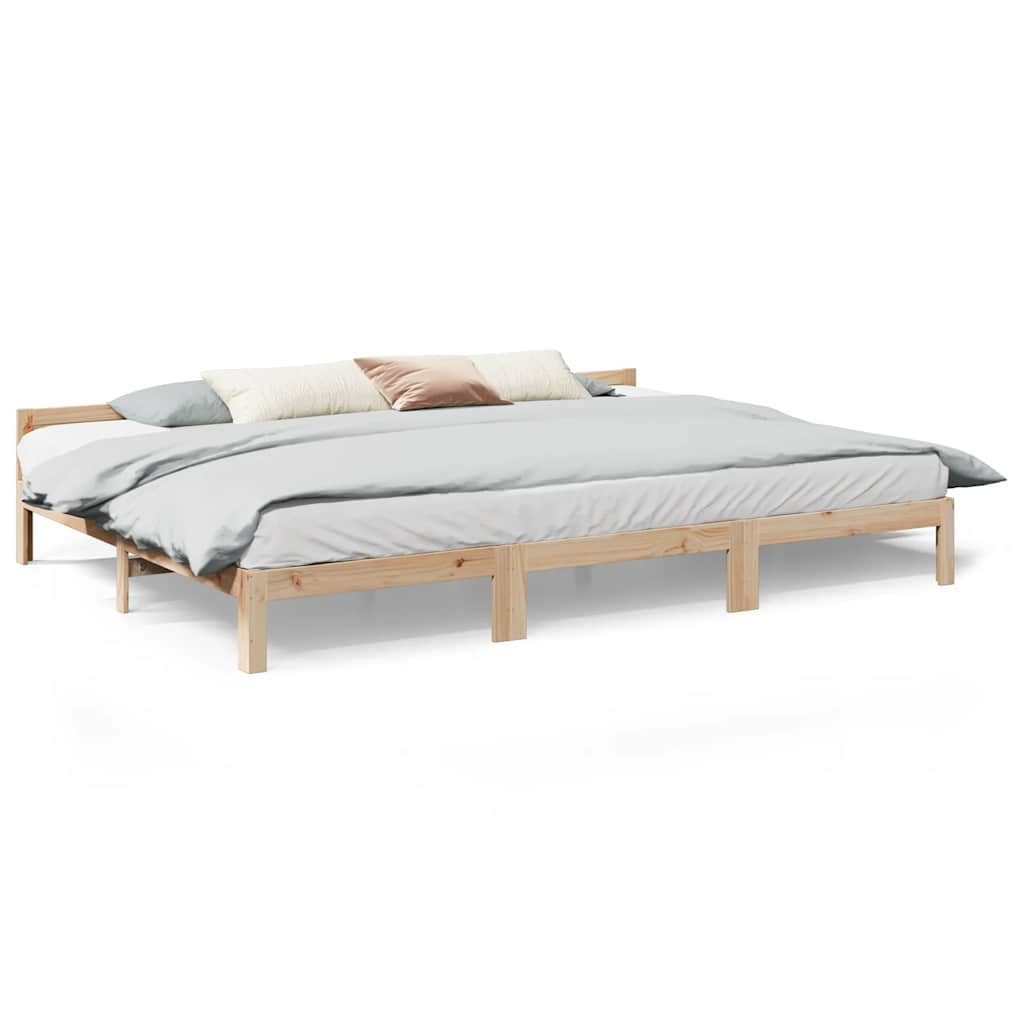vidaXL Bett, Familienbett ohne Matratze 270x200 cm Massivholz Kiefer günstig online kaufen