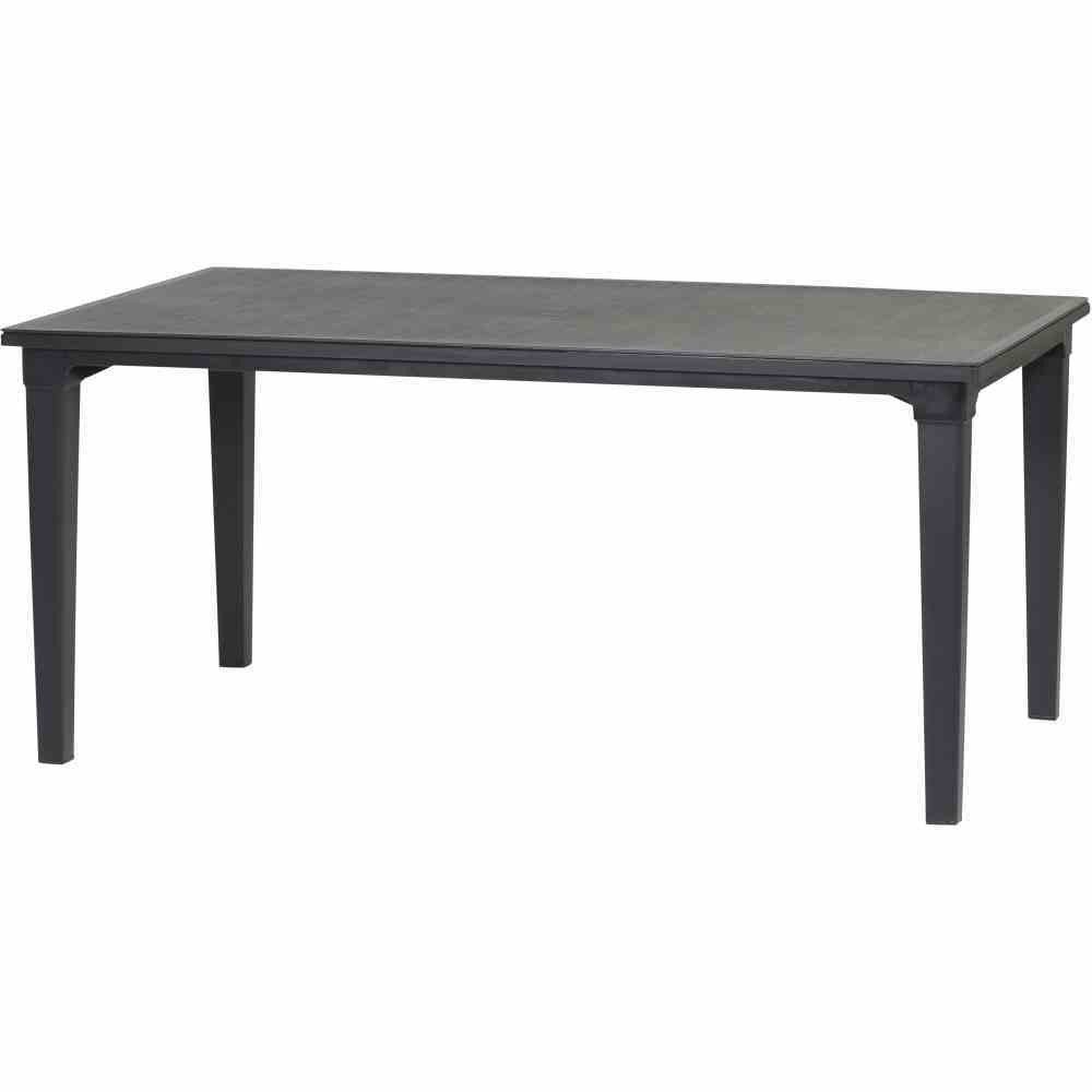 GAUTZSCH Gartentisch in graphit, Kunststoff - 165x75x95cm (BxHxT)