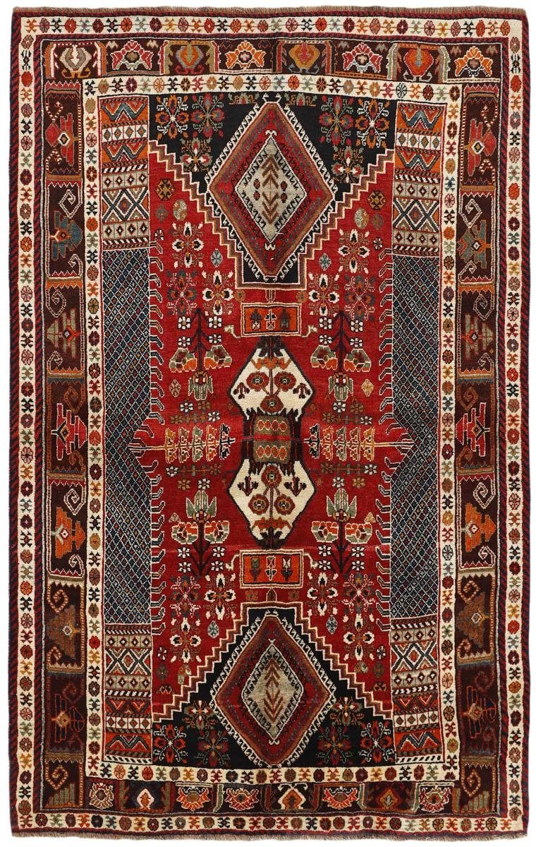 Orientteppich Ghashghai 165x254 Handgeknüpfter Orientteppich / Perserteppich, Nain Trading, rechteckig, Höhe: 12 mm