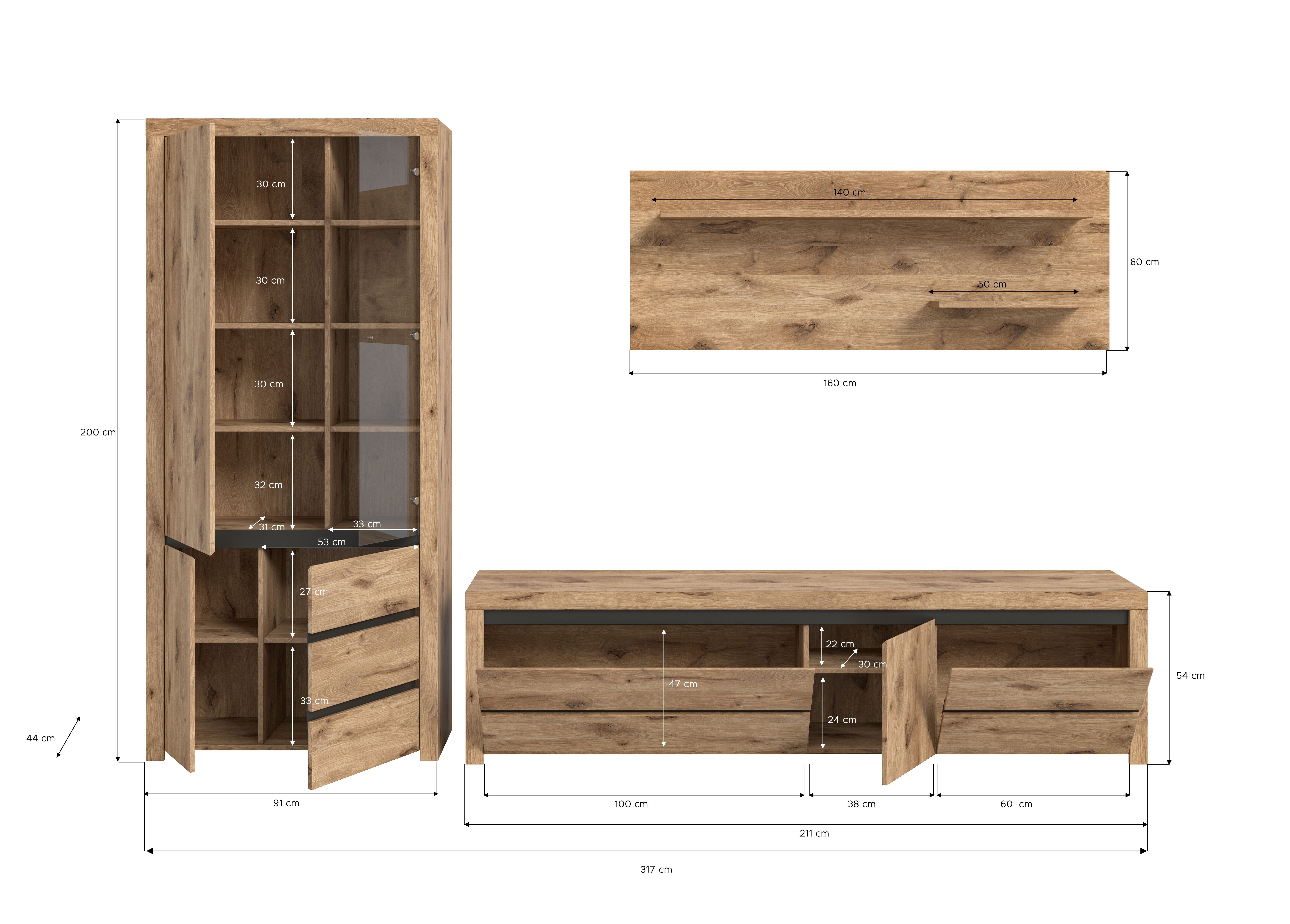 INOSIGN (3-St) Wohnzimmer-Set,