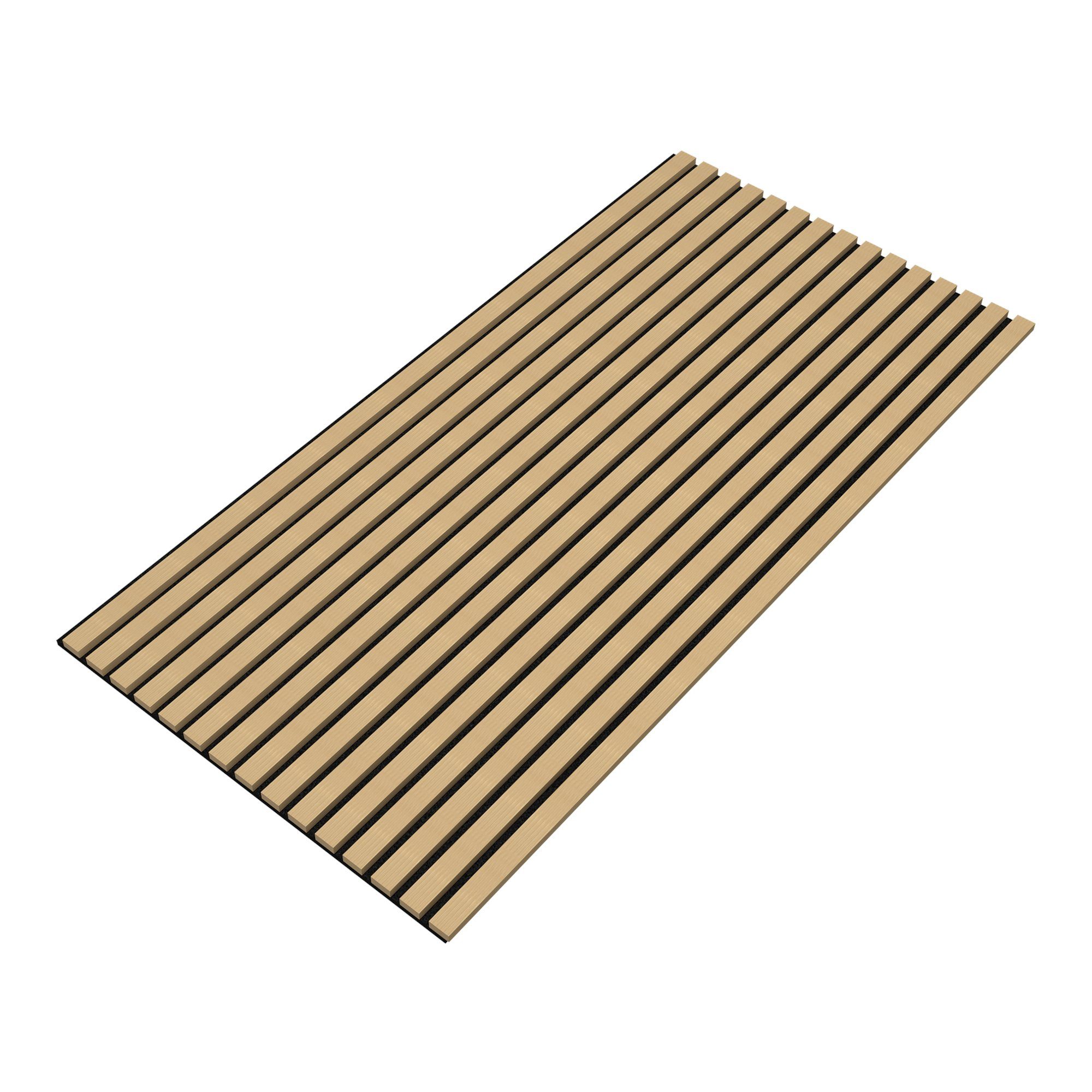 neu.holz 3D Wandpaneel, (Set, 8-tlg) »Vang« Akustik Wandpaneel Eiche, hell 5,76m²