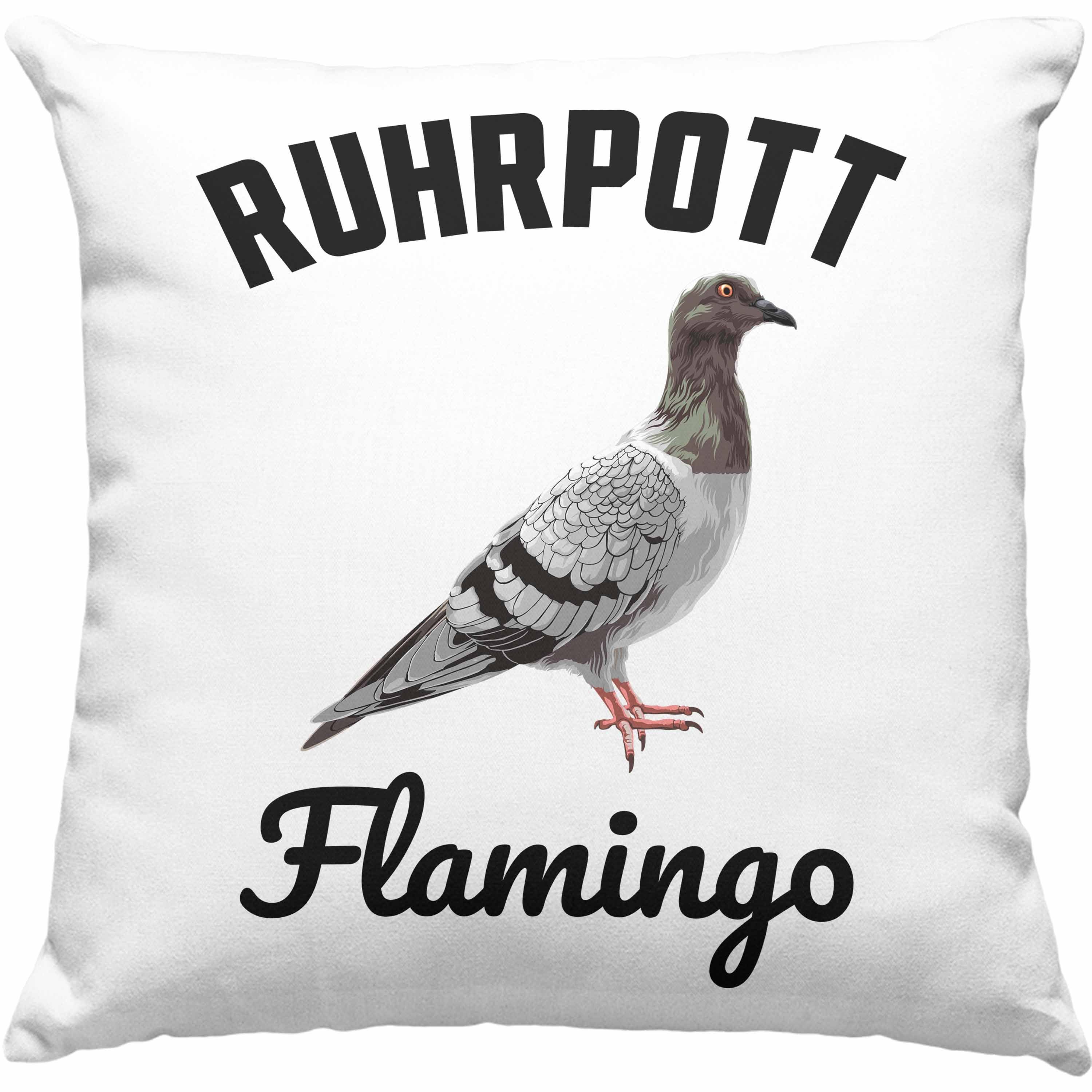 - Trendation Spruch Becher Taubenzüchter Taubenflüsterer Zubehör Zaubenzucht 40x40 Flamingo Ruhrpott Dekokissen mit Füllung Rosa Trendation Geschenk Lustiger Dekokissen Tauben Kissen