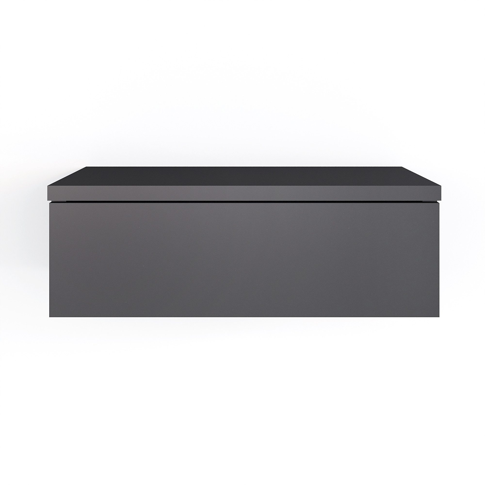 KOMTO Wandregal mit Schublade Monaco - Nachttisch Hängend Wandmontage, 1-tlg.