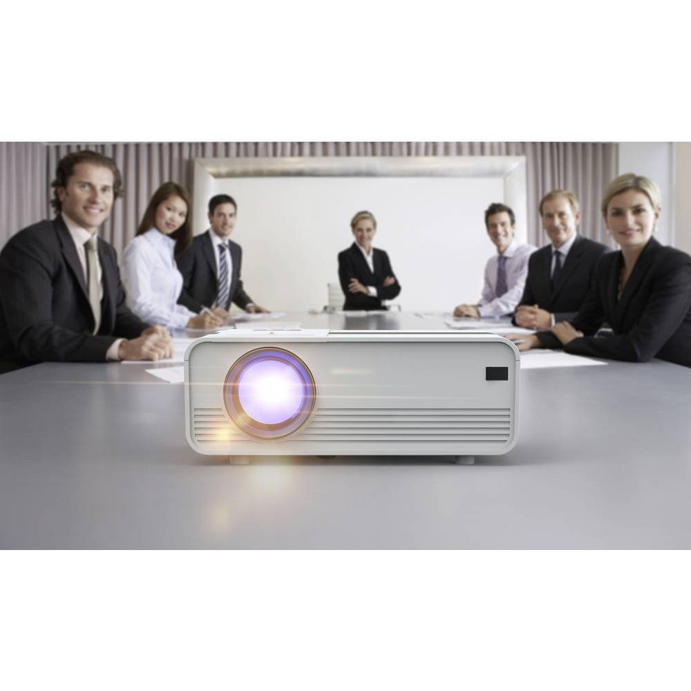 Technaxx Mini-LED HD Beamer 4869 Beamer (HD ready, Integrierter Lautsprecher, mit Fernbedienung)
