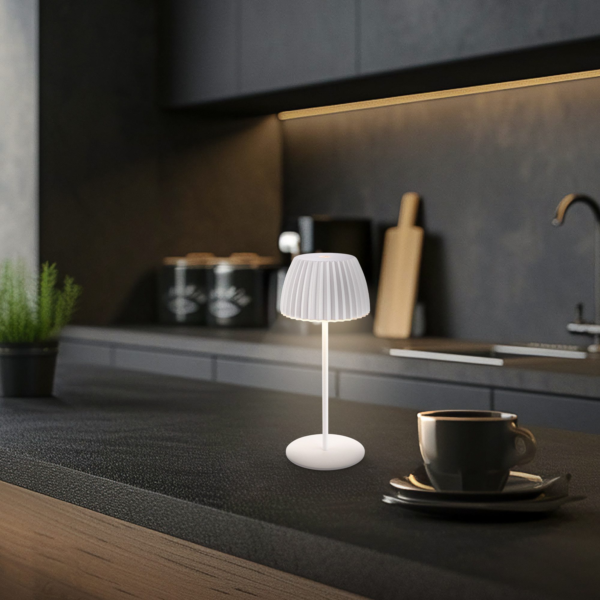 Briloner Leuchten LED Tischleuchte Akku LED Tischleuchte, LED fest integriert – Bild 2 von 5