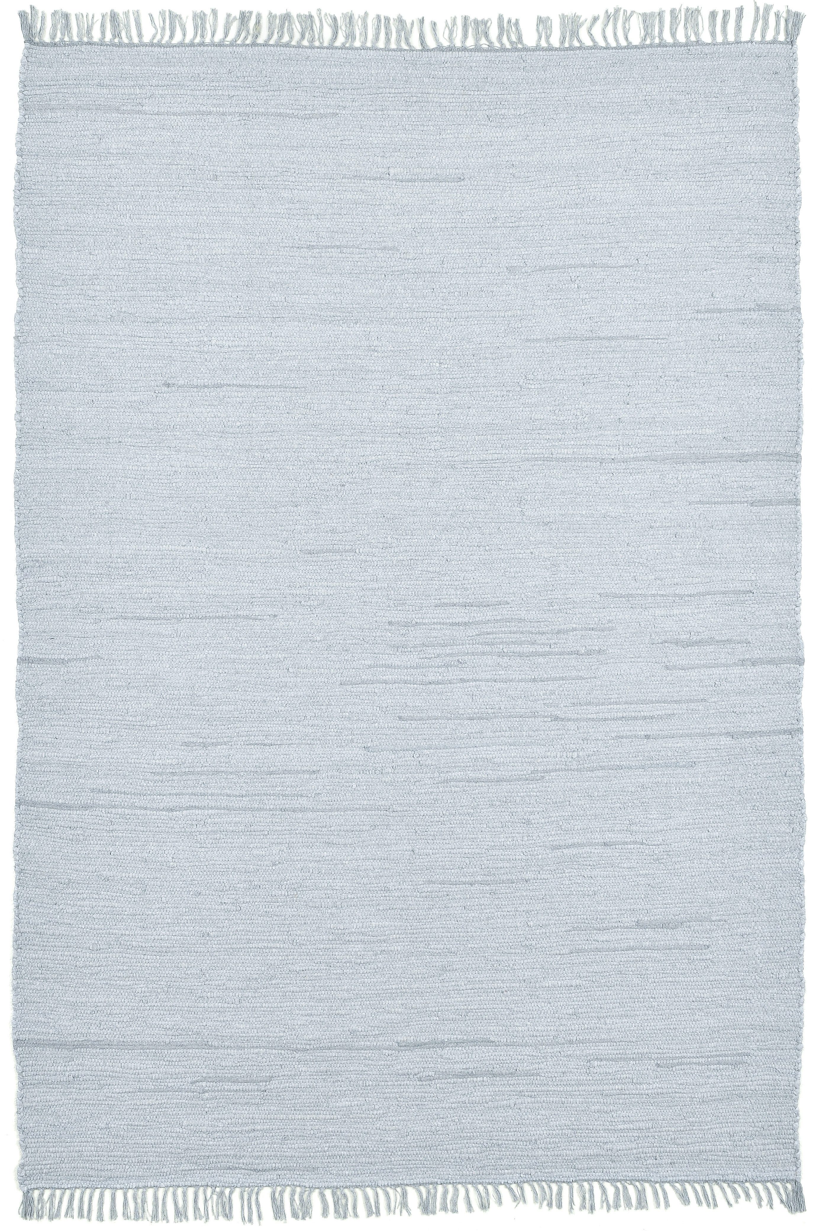 THEKO Teppich Happy Cotton Fleckerl, handgewebt, rechteckig, Höhe: 5 mm, Flachgewebe, reine Baumwolle, meliert, mit Fransen, auch als Läufer. Reduzierter Preis € 11,99. Unverbindliche Preisempfehlung € 15,00