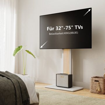 FITUEYES TV-Ständer, (bis 75,00 Zoll, Holzablage)