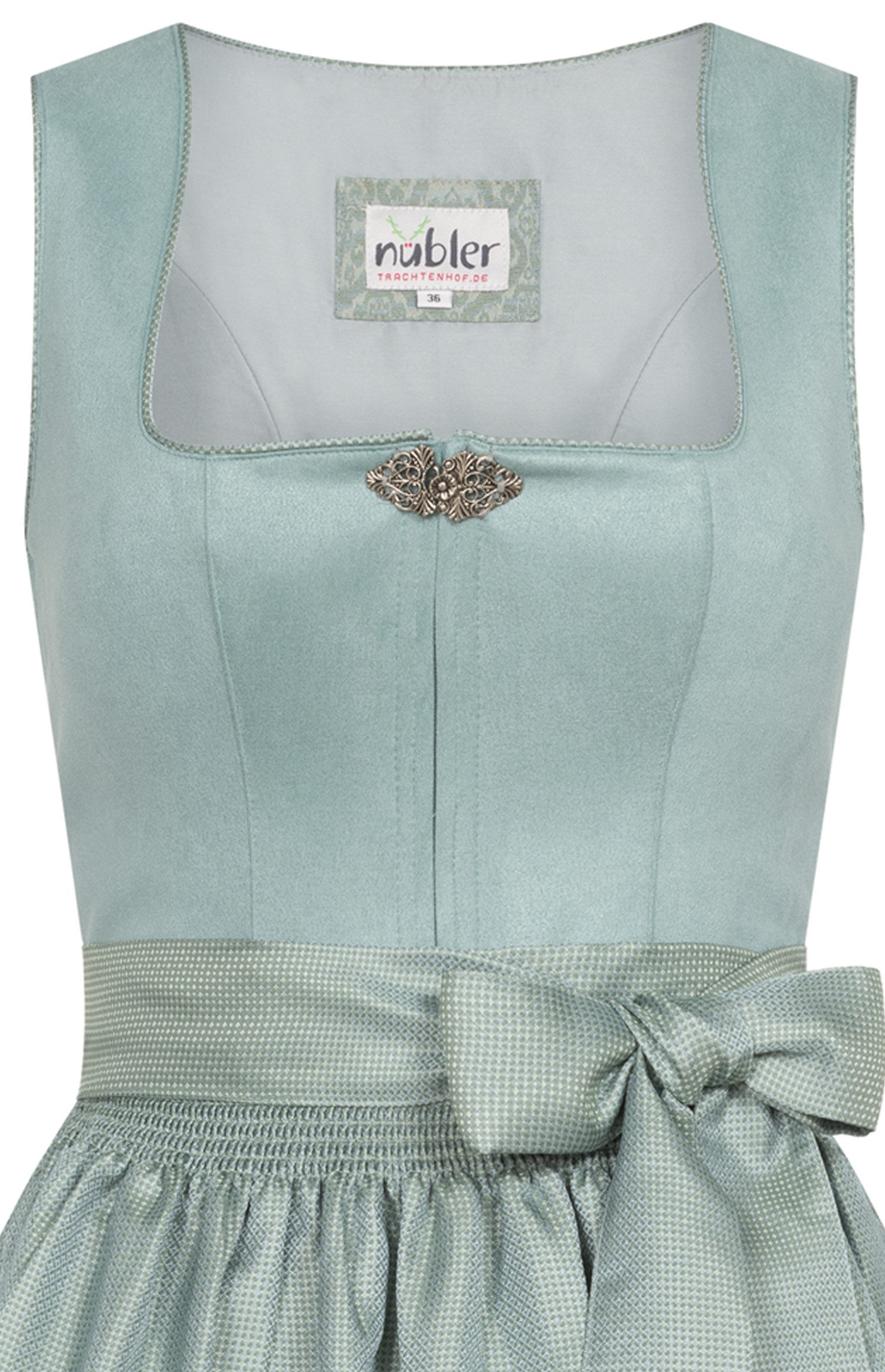Nübler Dirndl Mini Dirndl Gerlinde in Aqua von Nübler