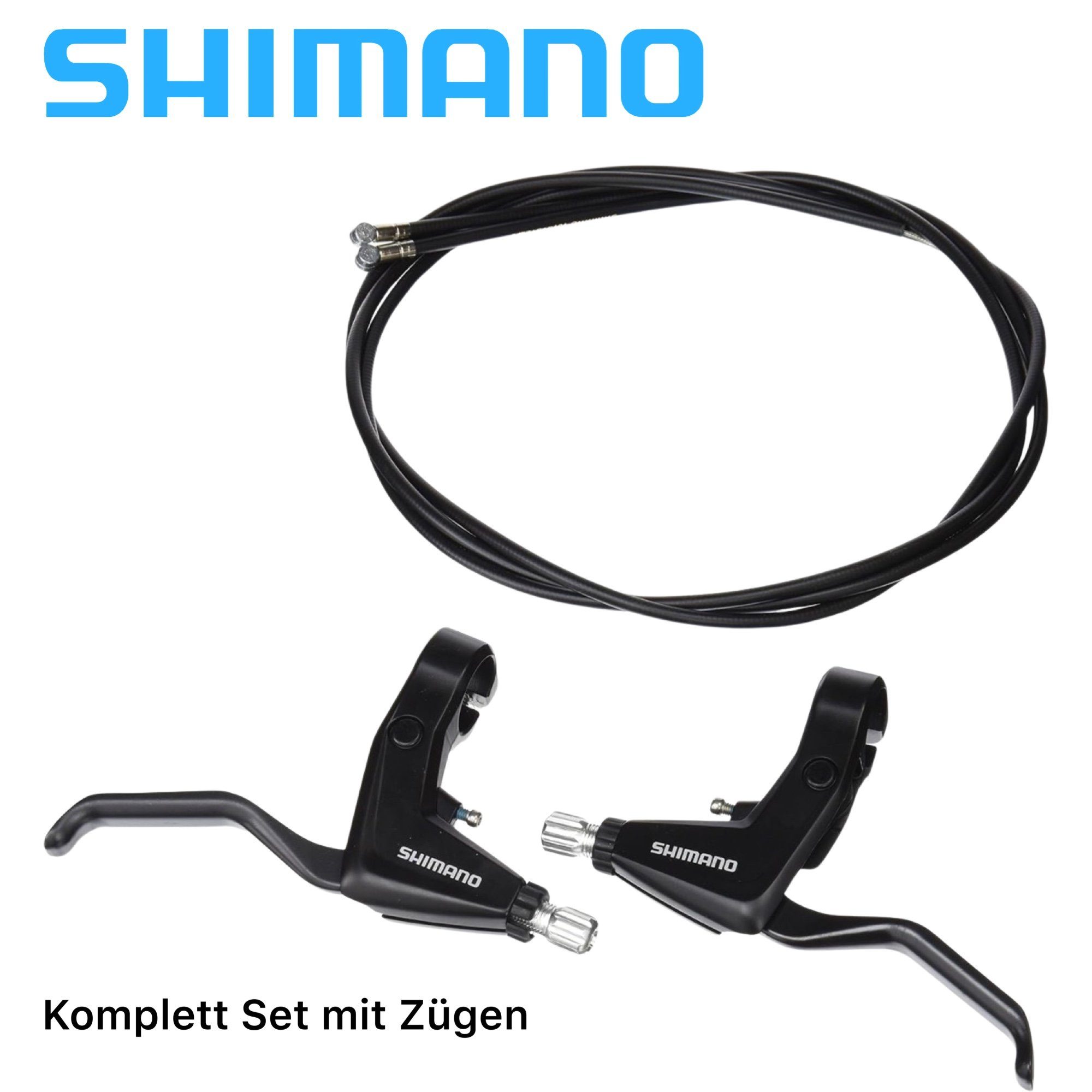 Shimano Felgenbremse SHIMANO Fahrrad Bremsgriffe BL-T4000 inklusive Züge 1 Paar L+R
