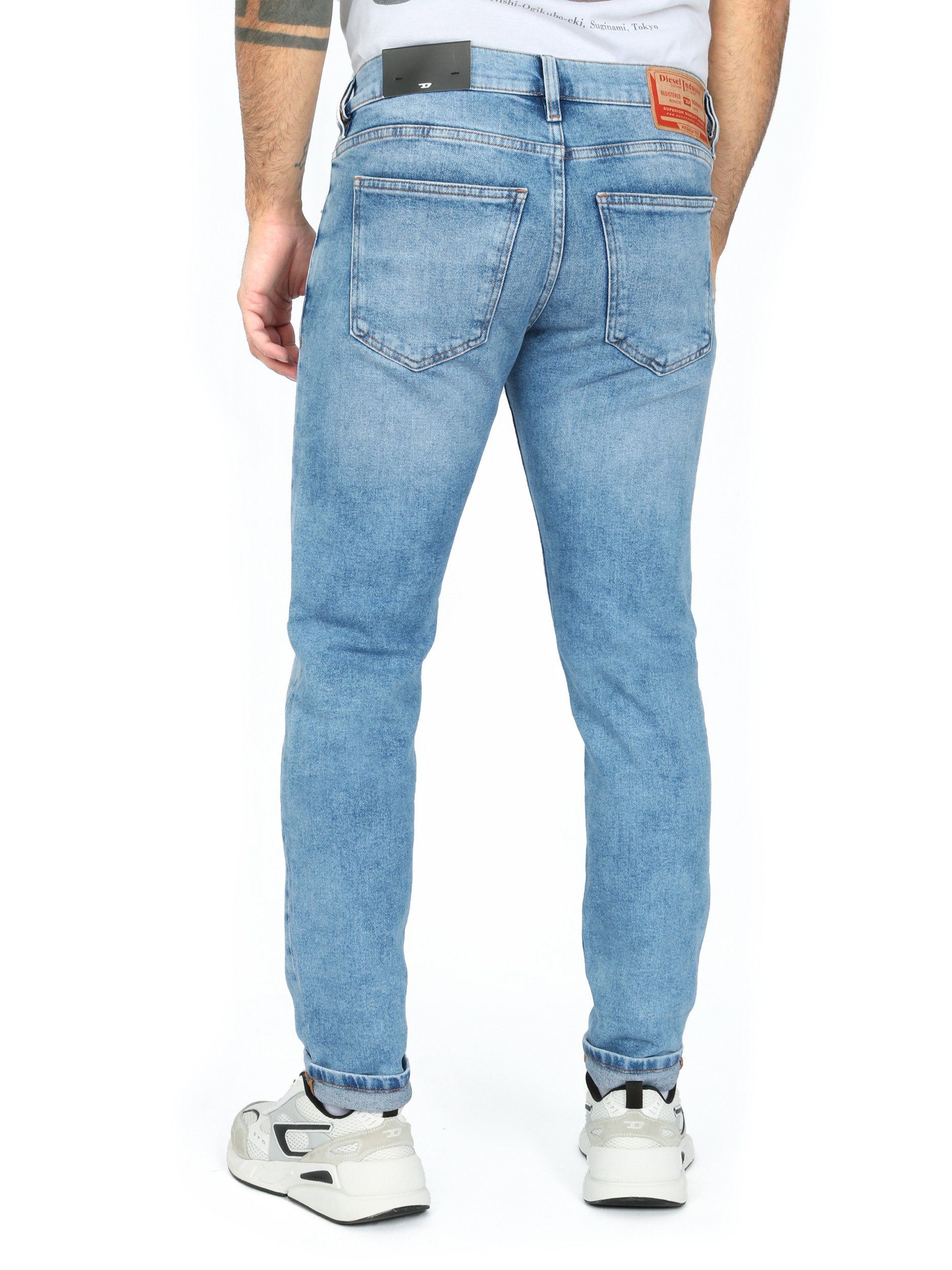 Diesel Slim-fit-Jeans mittlere Leibhöhe, schmale Passform - D-STRUKT R R9B9 günstig online kaufen