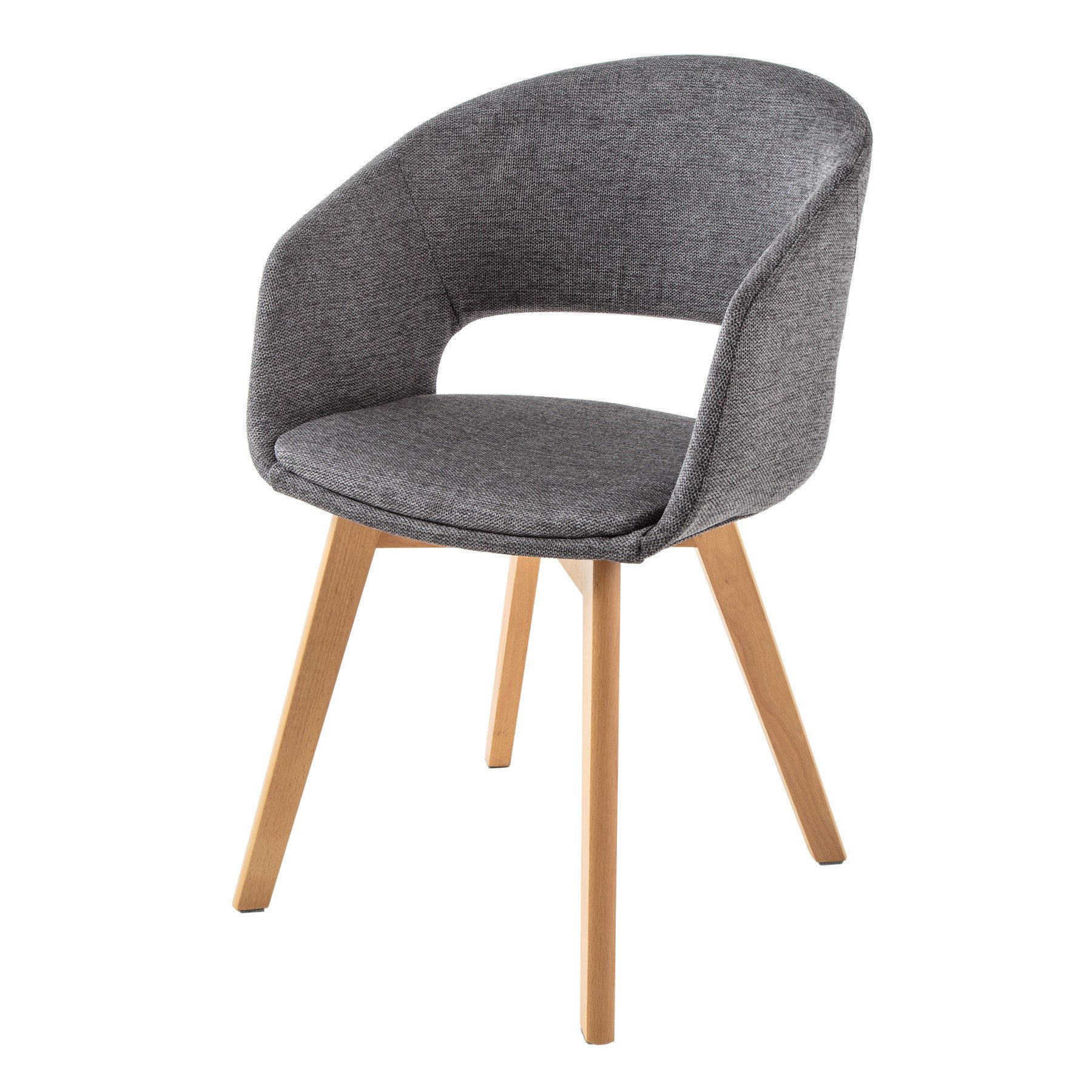 riess-ambiente Polsterstuhl NORDIC STAR grau / günstig online kaufen