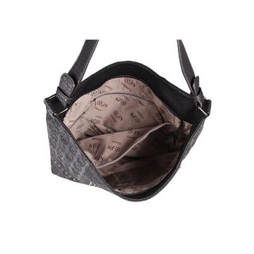 ITALYSHOP24 Schultertasche Damen XL Totenkopf Shopper Tasche, Skull Optik, als Handtasche & Umhängetasche tragbar