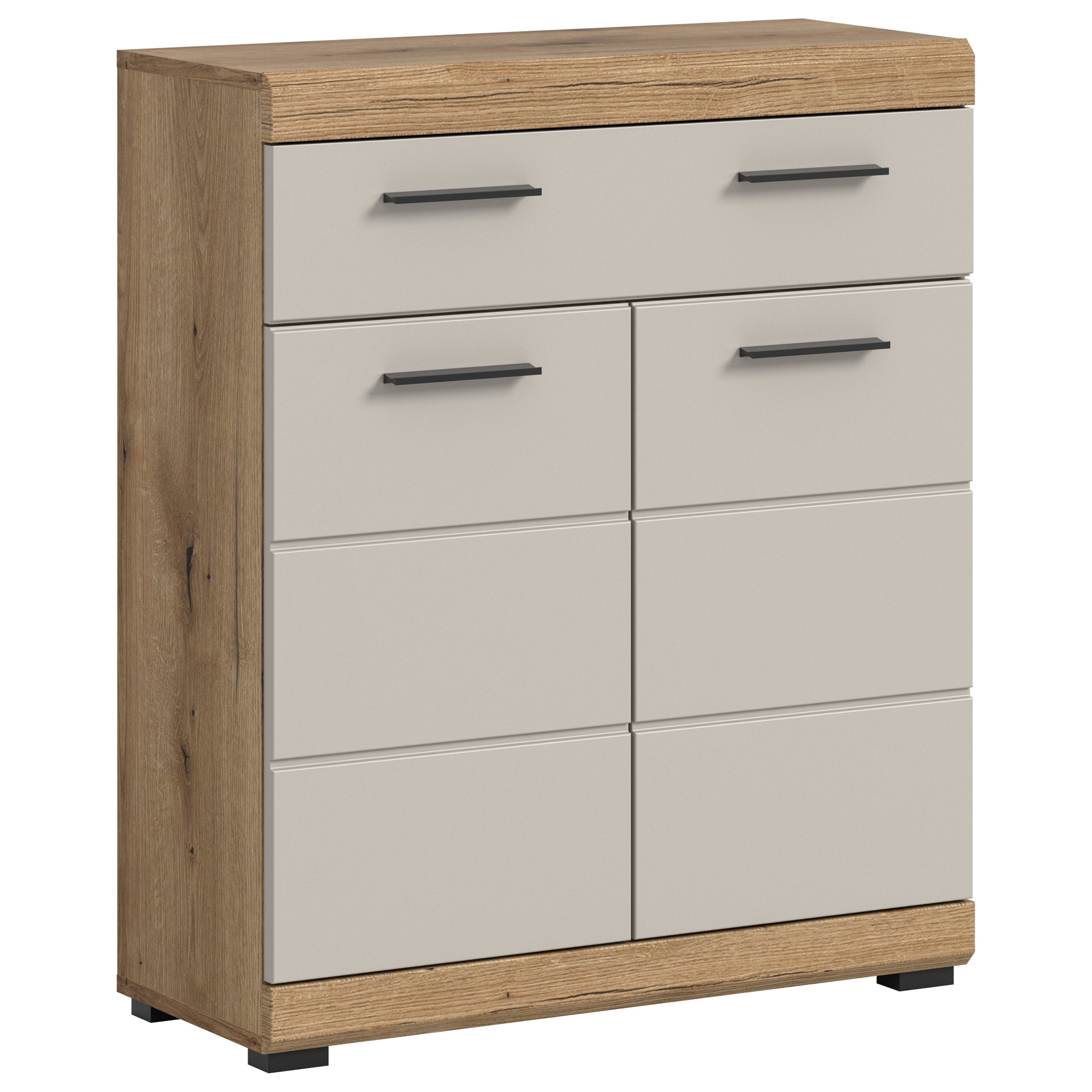 furnling Unterschrank Scott 1 Schublade, 2 Türen, Badkommode, Badschrank, Badmöbel, 74 cm breit
