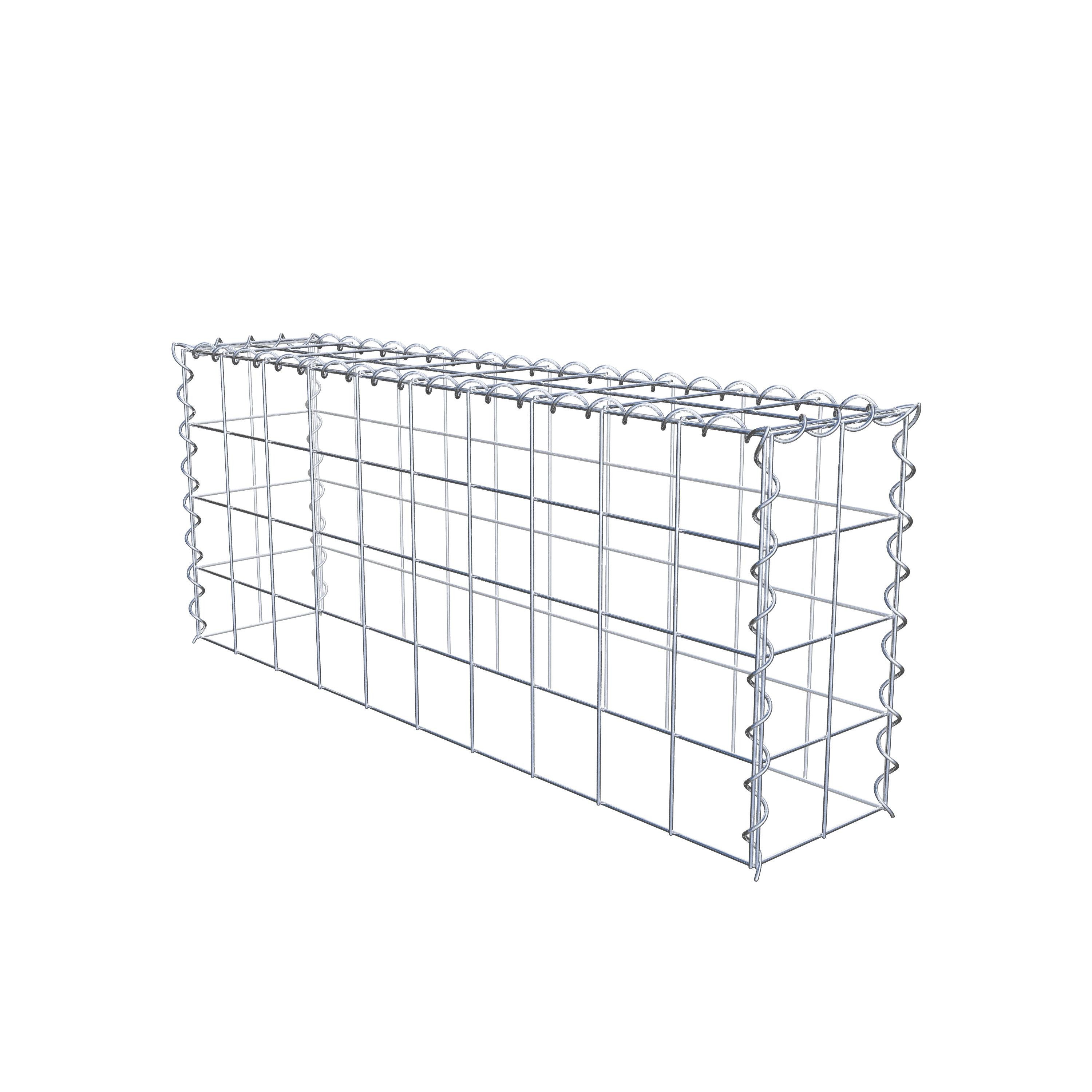 Thumbnail - Gabiona Gabionenzaun Anbaugabione Typ 3 100 cm x 40 cm x 20 cm (L x H x T), Maschenweite, (Anbaugabione Typ 3 100 cm x 4...