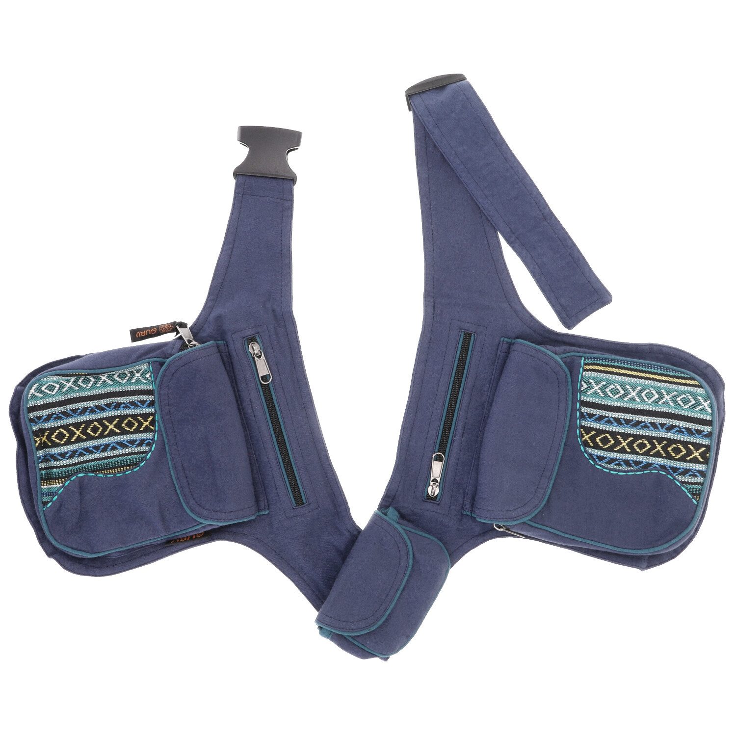 Guru-Shop Gürteltasche Stoff Sidebag, doppelte Gürteltasche, Goa.. günstig online kaufen