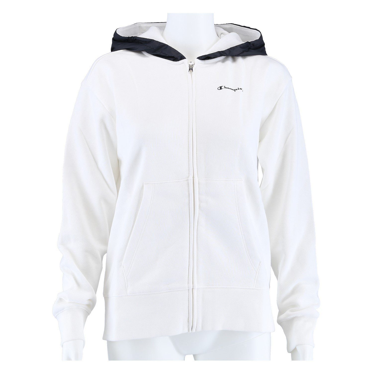 Champion Trainingsjacke Kapuzenjacke Hoodie Full Zip (gefüttert) 2020 weiss Mädchen