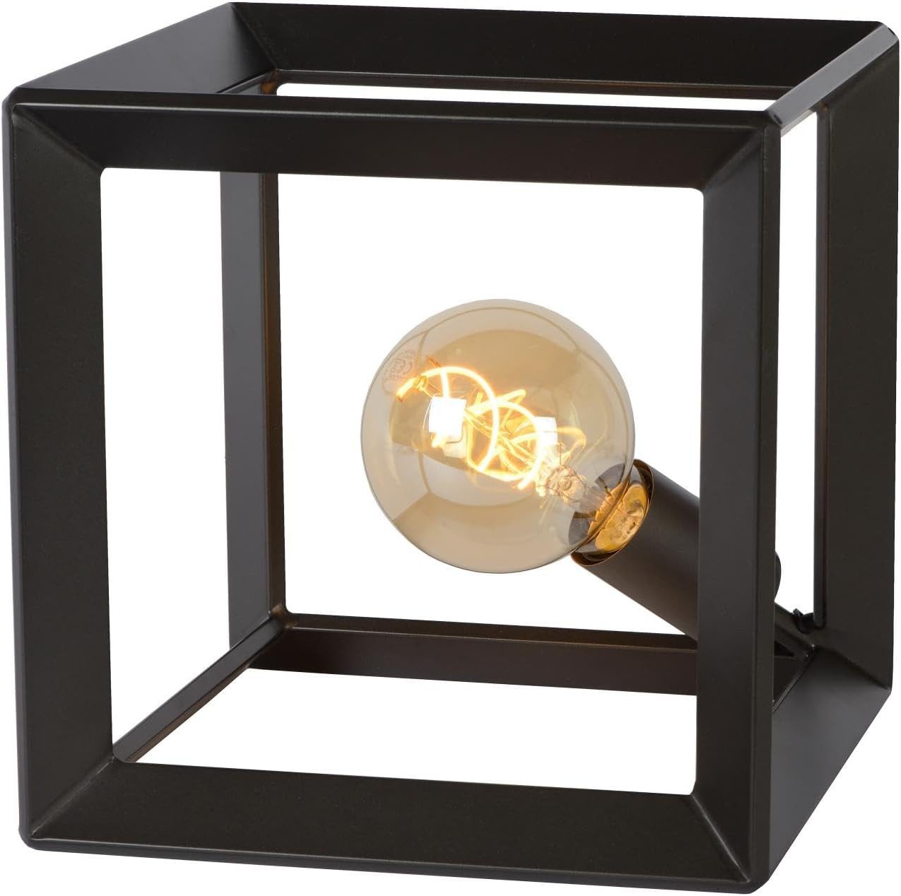 Lucide Tischleuchte Lucide THOR Tischlampe, E27-Fassung, Grauguss, modernes Design