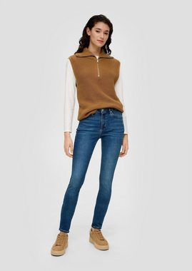 s.Oliver 5-Pocket-Jeans Jeans Izabell / Skinny Fit / Mid Rise / Skinny Leg Label-Patch