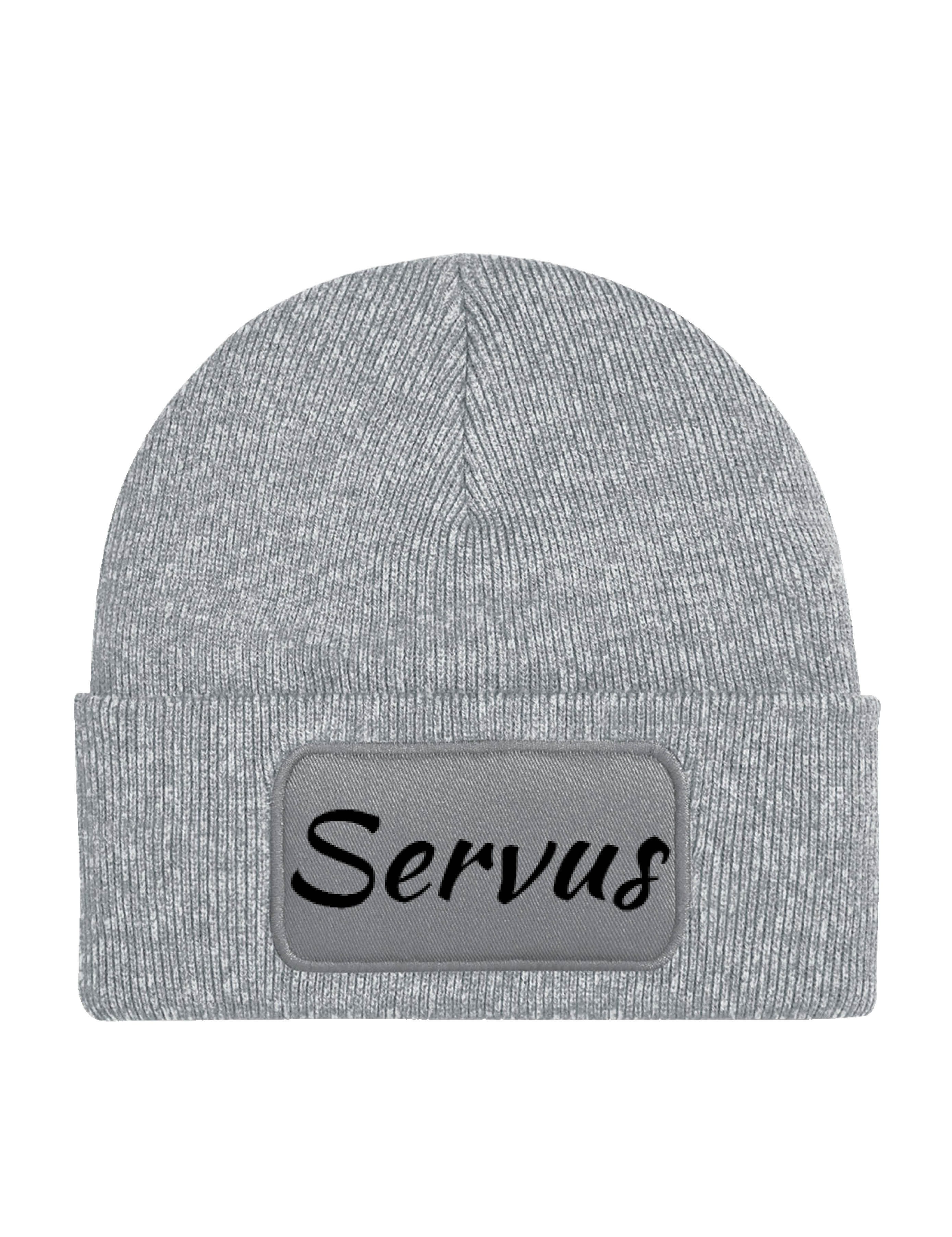 Beanie Unisex "Servus" Beanie Mütze für Damen und Herren Geschenk Statement