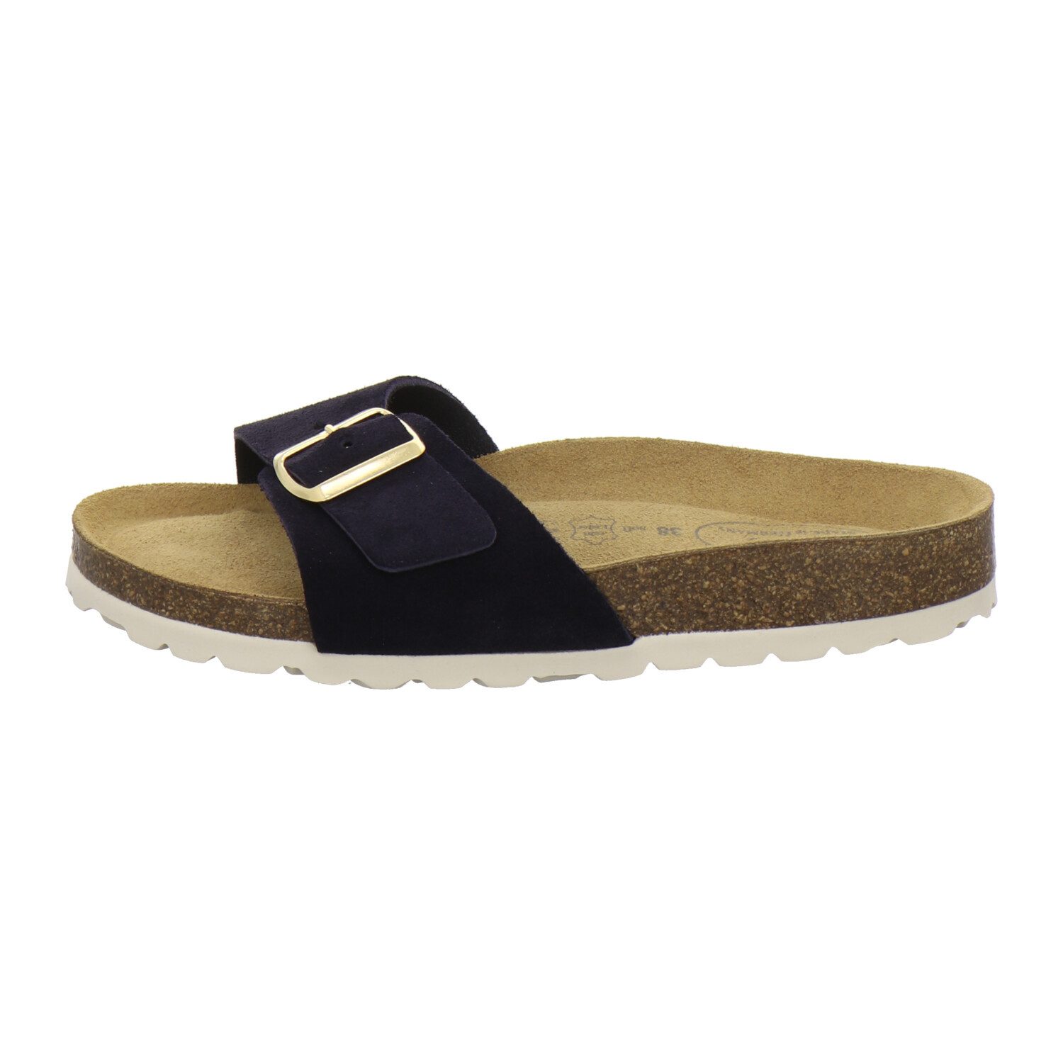 AFS-Schuhe 211244 Sommer Pantolette für Damen mit Fußbett, bequeme Sandalen aus Leder