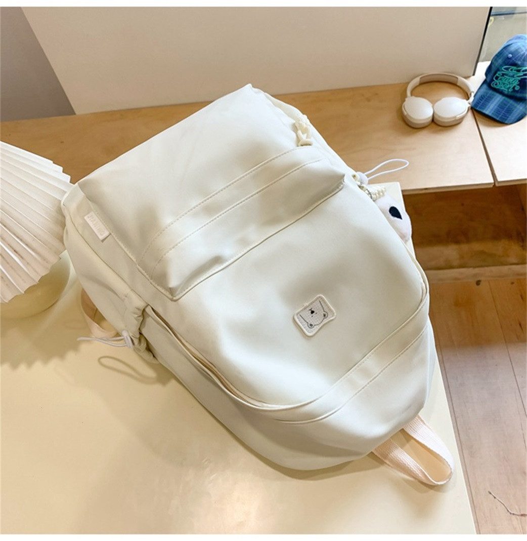MOPUEA Schulrucksack Schulrucksack Rucksack Leicht 35 L Mehrlagiges Design Wasserabweisend (Einzelrucksack für Schule Freizeit und Reise mit viel Stauraum täglich, Geräumiger Rucksack mit 20–35 l Volumen für Schule Freizeit und Reisen), Nur 0,40 kg leicht mit 14-Zoll-Fach und flexibel verstellbaren Trägern