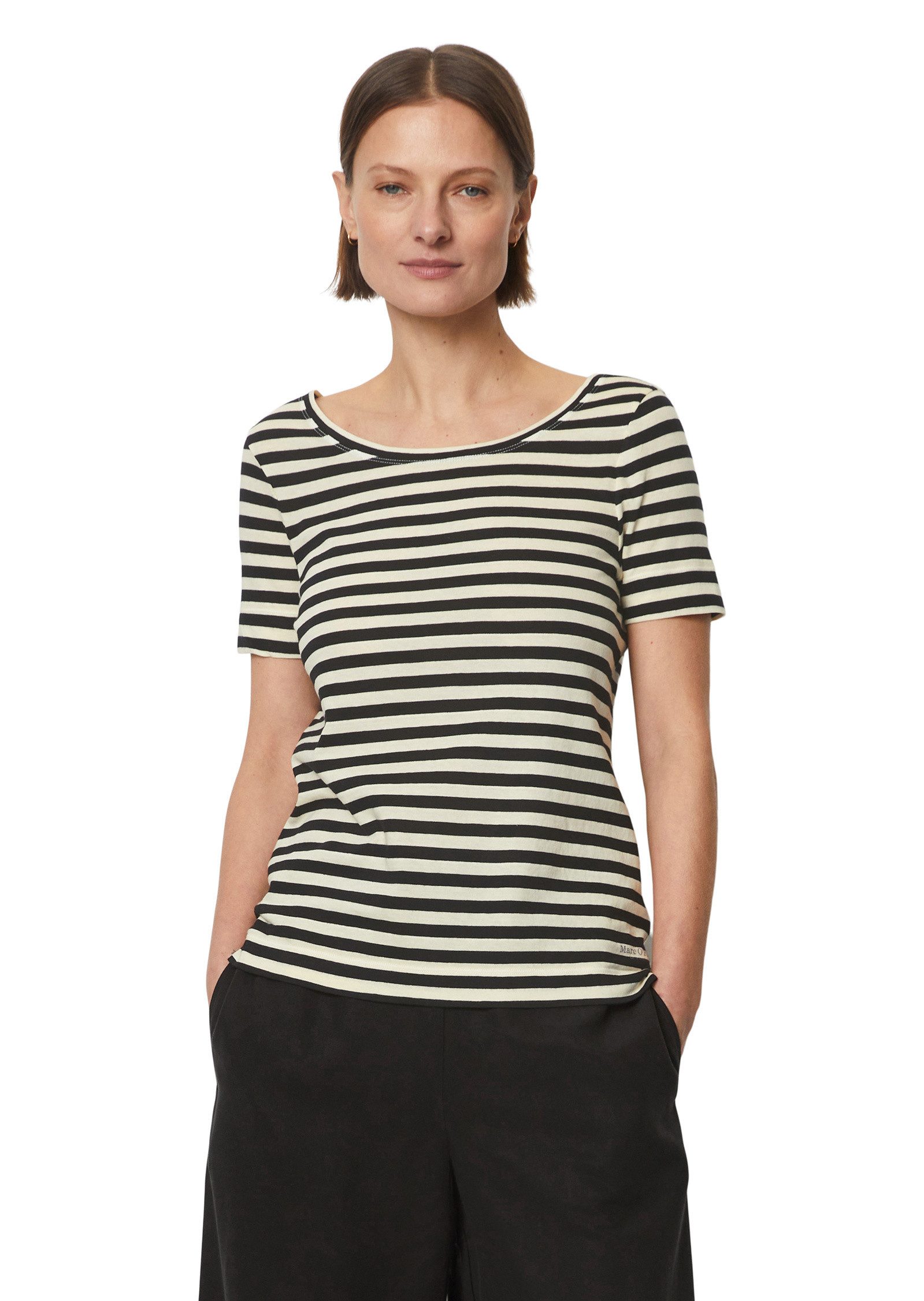 Marc O'Polo T-Shirt mit Ballerina-Ausschnitt