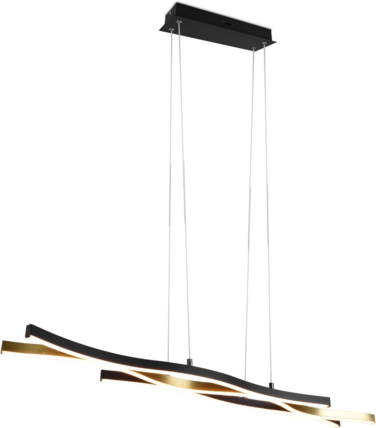 lightling LED Pendelleuchte Blake, LED fest integriert, neutralweiß, moderne Pendellampe in Metalloptik und tollem Design