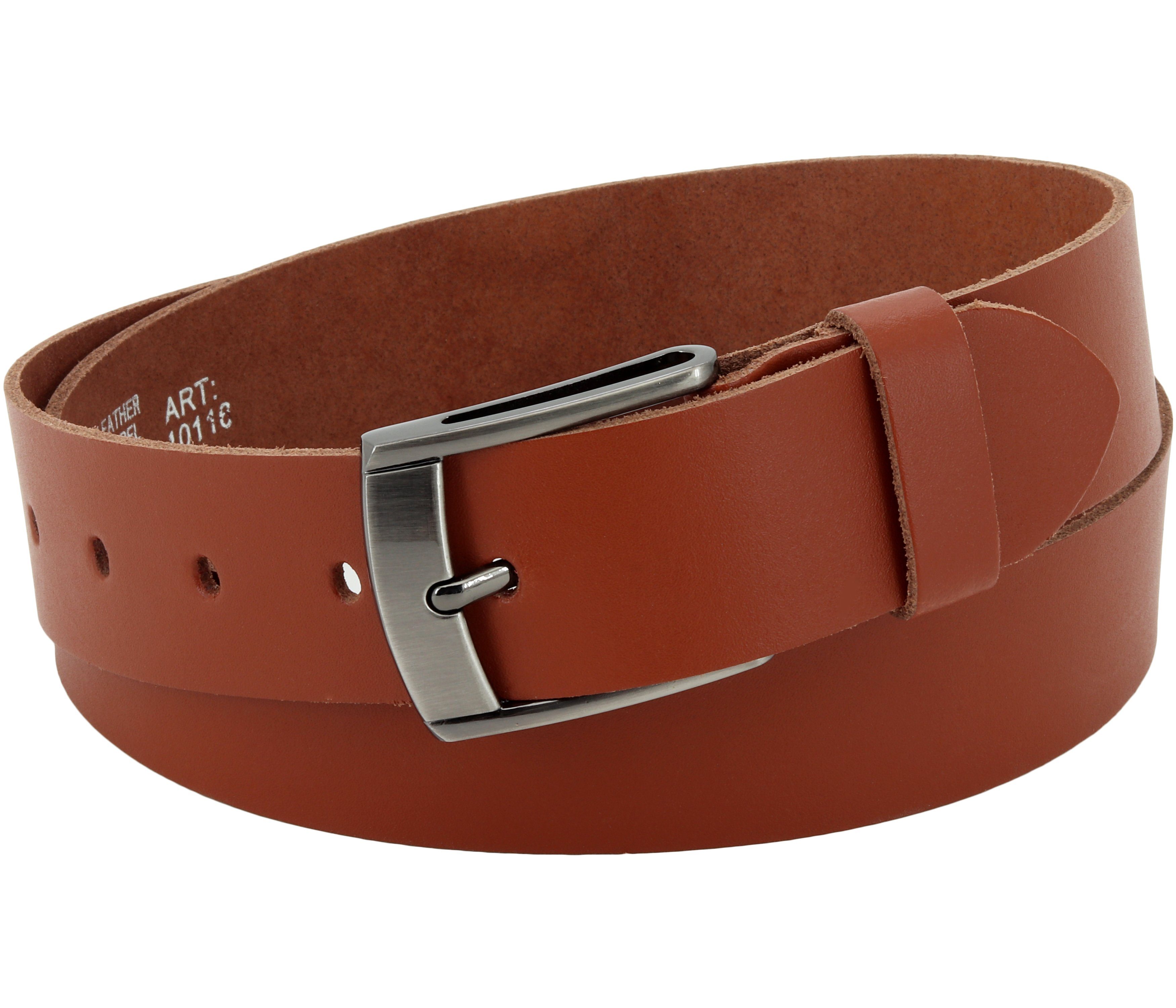 COLOGNEBELT Ledergürtel E31-SL Schlicht dennoch modern mit Dornschließe, MADE IN GERMANY mehr