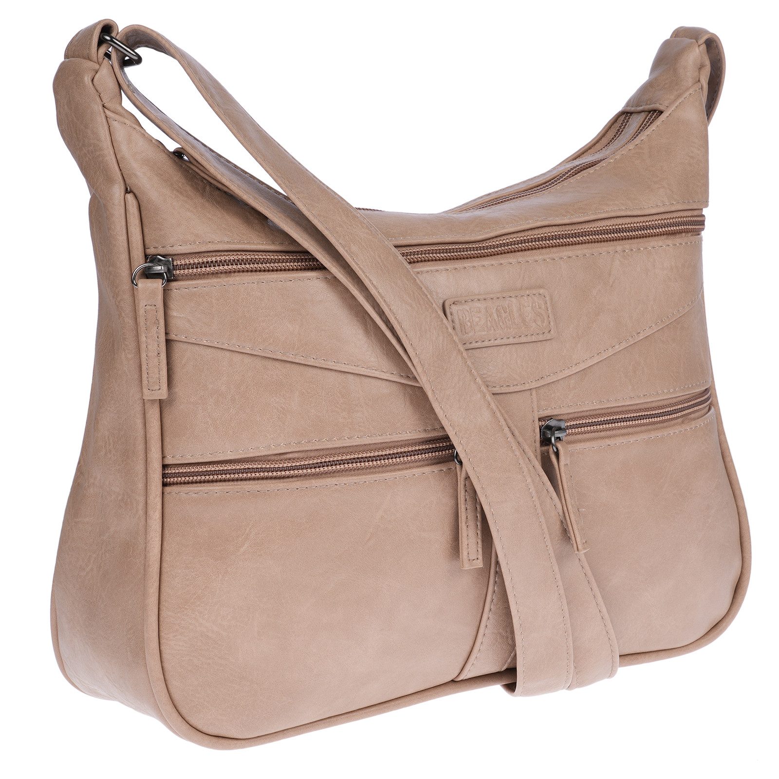 Christian Wippermann Umhängetasche Damen Tasche Schultertasche Umhängetasche Crossover (einzeln), Bag Leder Optik Handtasche