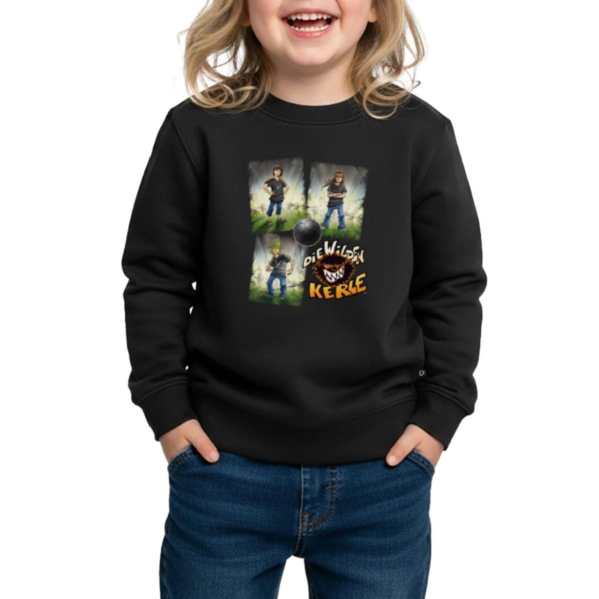 Spreadshirt Sweatshirt Die Wilden Kerle Quartett Logo Kinder/Teenager Premium Pullover (1-tlg)