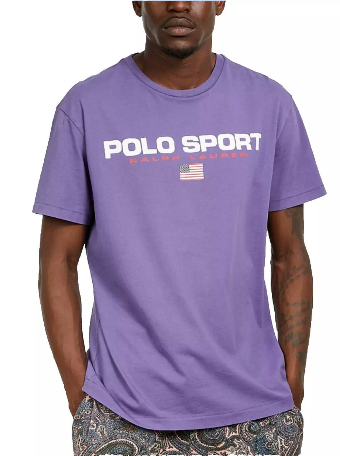 Polo Ralph Lauren T-Shirt Flag Logo Retro Shirt Classic Fit Ein ikonisches Stück aus der Blütezeit von RL