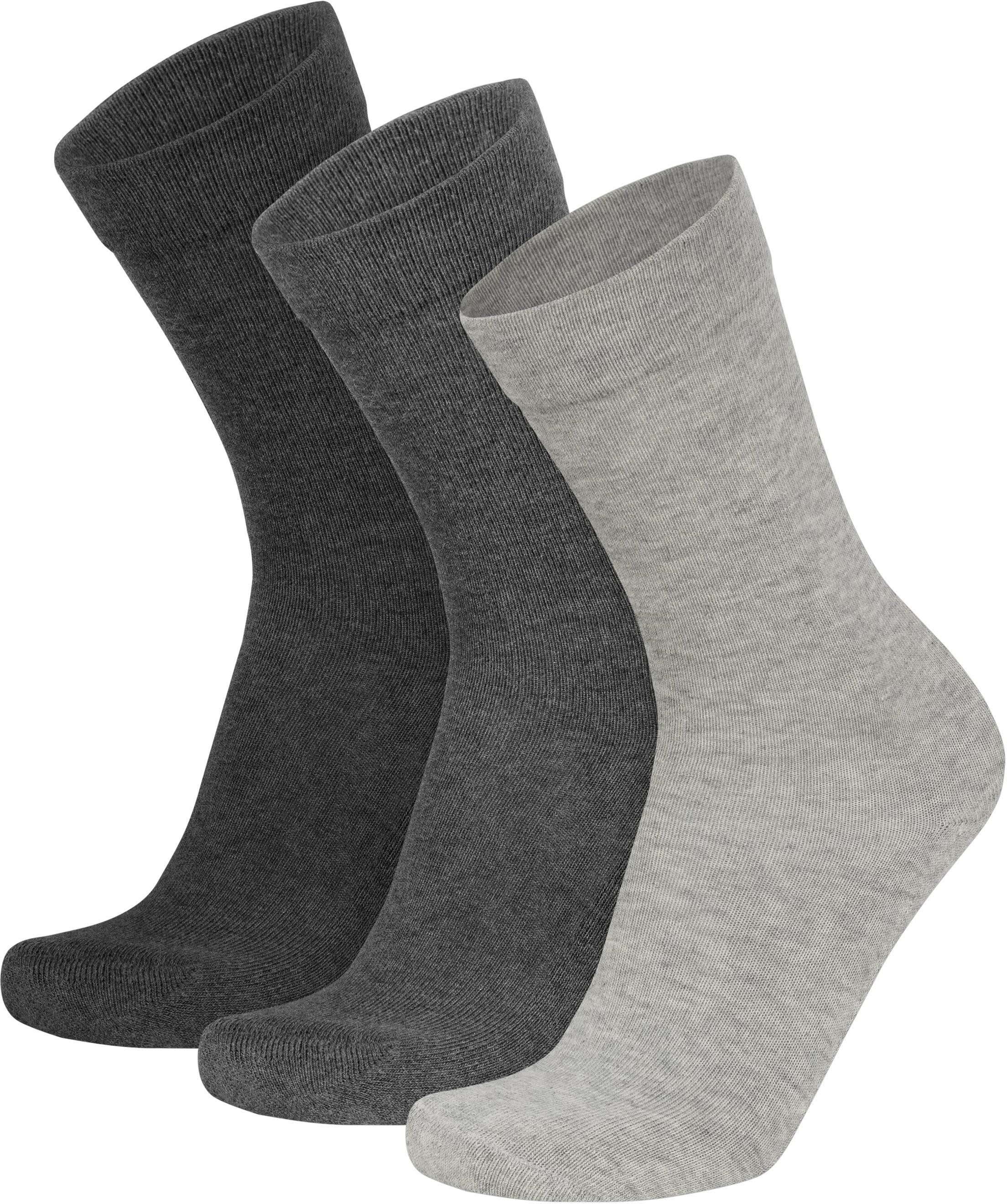 normani Diabetikersocken 6 Paar Gesundheitssocken mit Frotteesohle (3 Paar) Socken ohne einschneidendes Bündchen