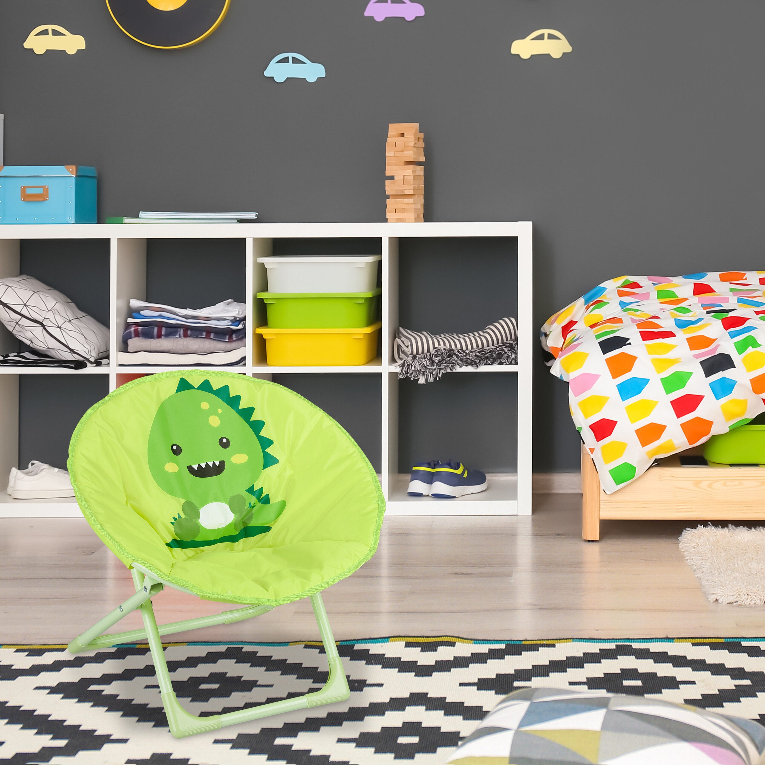 relaxdays Campingstuhl Faltbarer Moonchair für Kinder, günstig online kaufen