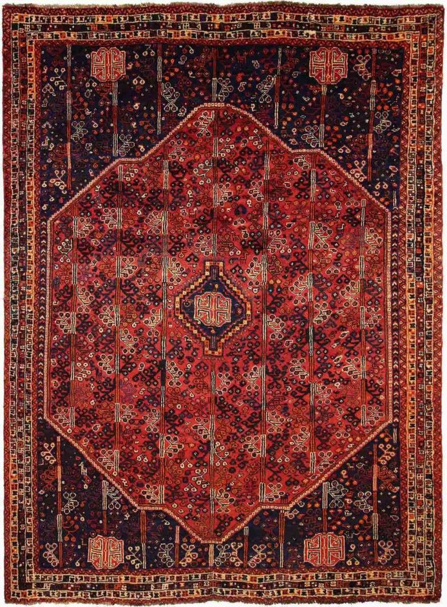 Orientteppich Shiraz 211x286 Handgeknüpfter Orientteppich / Perserteppich, Nain Trading, rechteckig, Höhe: 10 mm