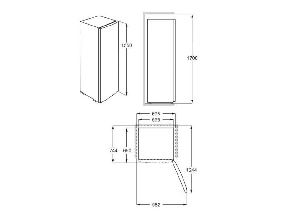AEG Kühlschrank RKB333E2DW