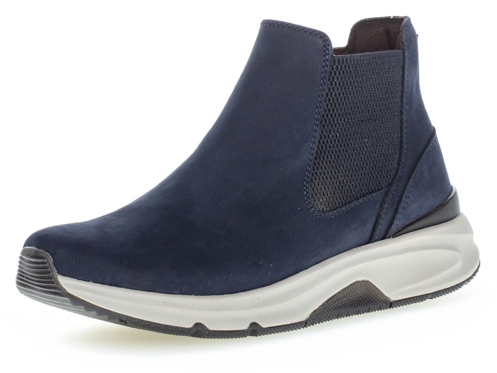 Blau der Ferse mit Logo (blue) Rollingsoft an Chelseaboots Gabor