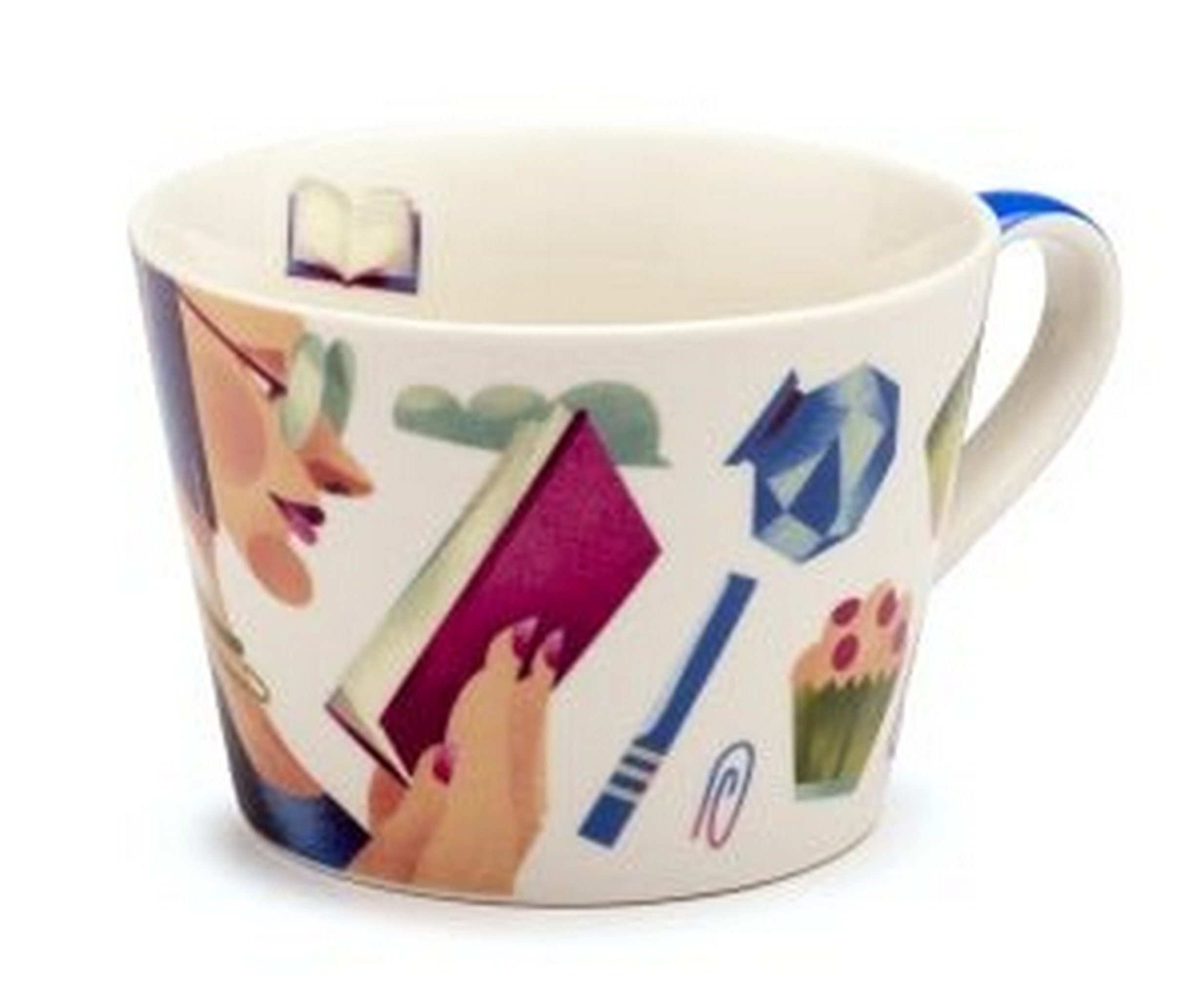 Palais Royal Tasse Palais Royal - Tasse Leidenschaft Dekor Lesen - Keramik, 460ml