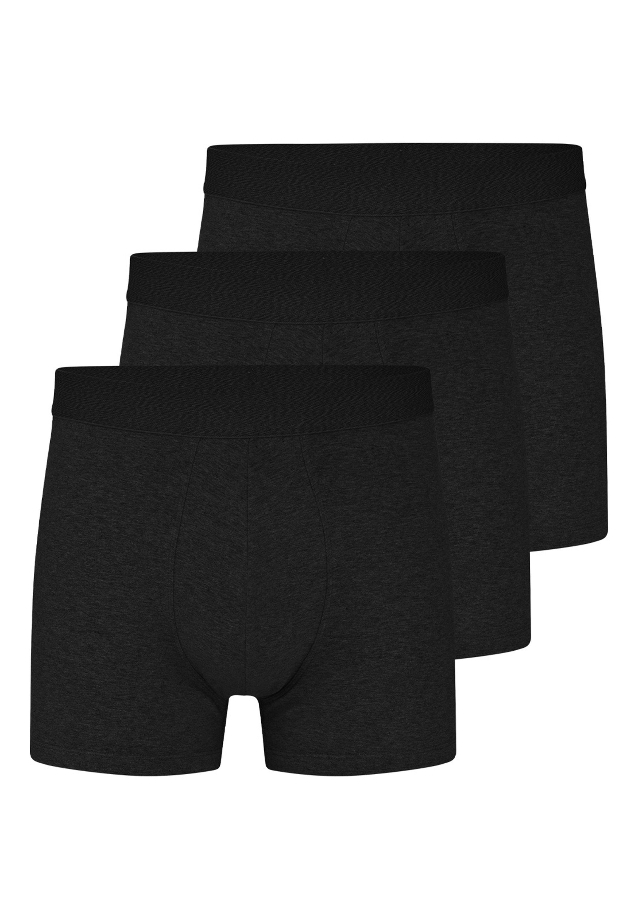 Almonu Retro Boxer 3er Pack Organic Cotton - Melange (Spar-Set, 3-St) Retro Short / Pant - Baumwolle - ohne Eingriff - Atmungsaktiv