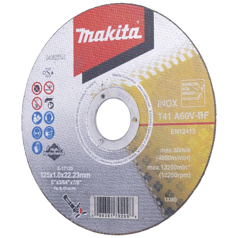 Makita Trennscheibe Trennscheibe INOX 125x1.0mm E-17120-12