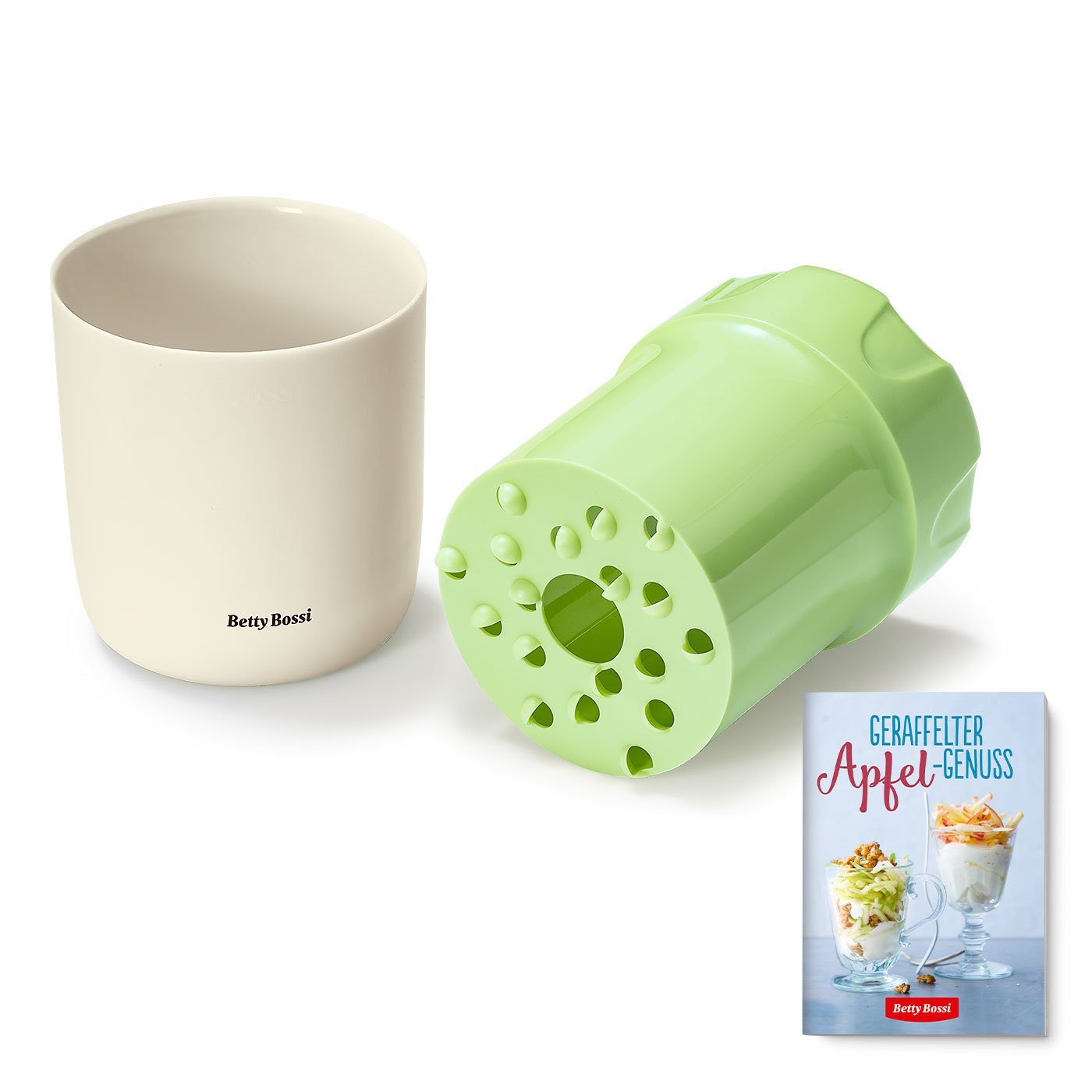 Betty Bossi Küchenreibe Apfel-Reibe, Kunststoff, (2-St), mit Rezeptheft