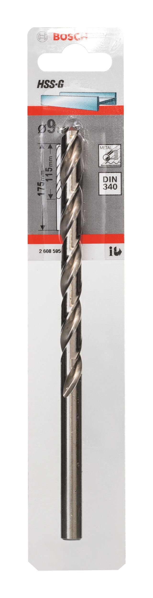 BOSCH Metallbohrer, HSS-G (DIN - 175 x 115 1er-Pack x 9 340) - mm