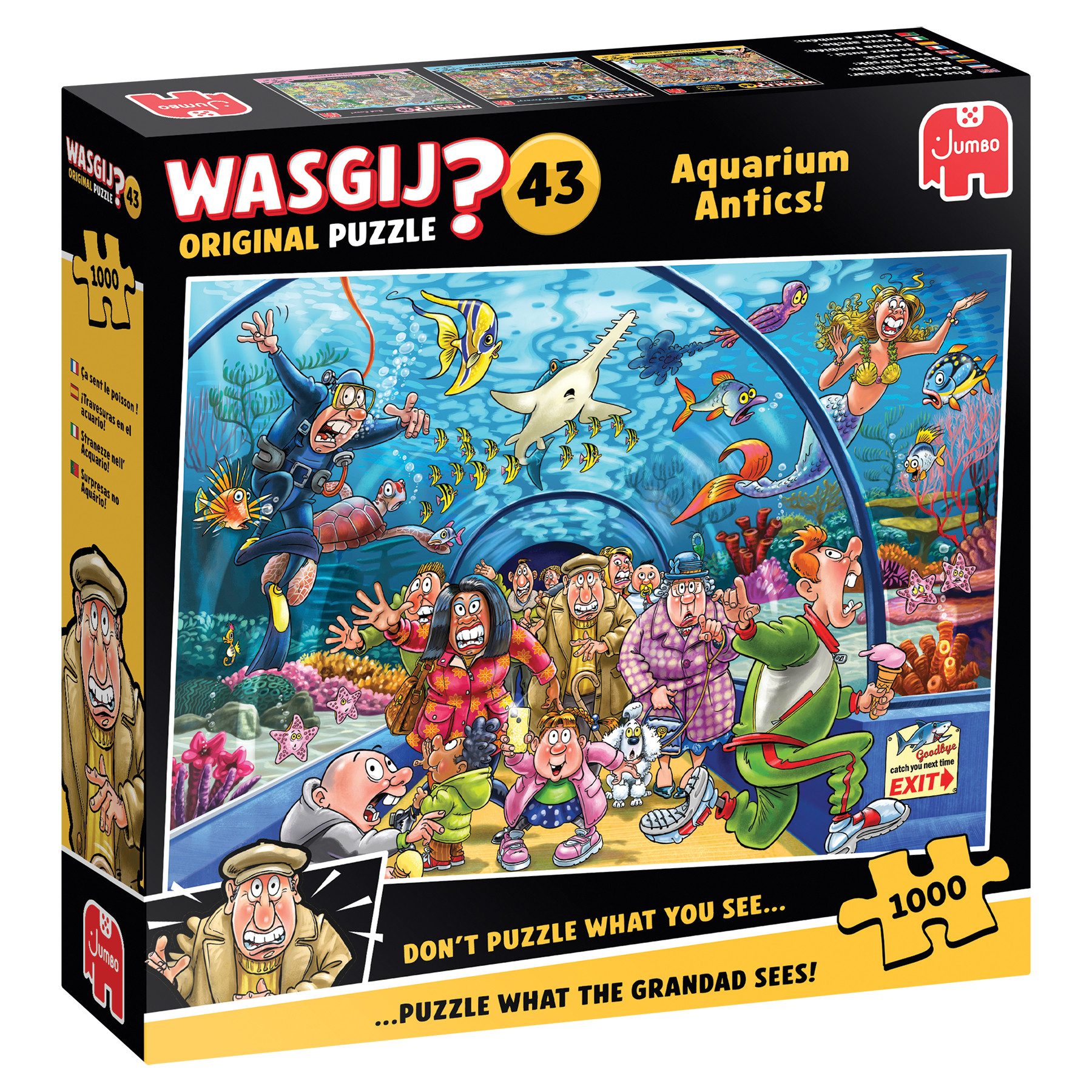 Jumbo Spiele Puzzle Wasgij Original 43, Wie ein Fisch im Wasser, 1000 Teile günstig online kaufen