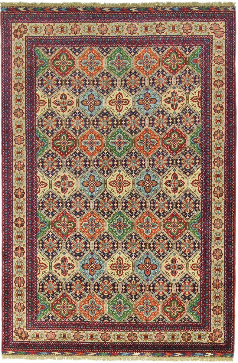 Orientteppich Afghan Marinus 207x304 Handgeknüpfter Orientteppich, Nain Trading, rechteckig, Höhe: 6 mm