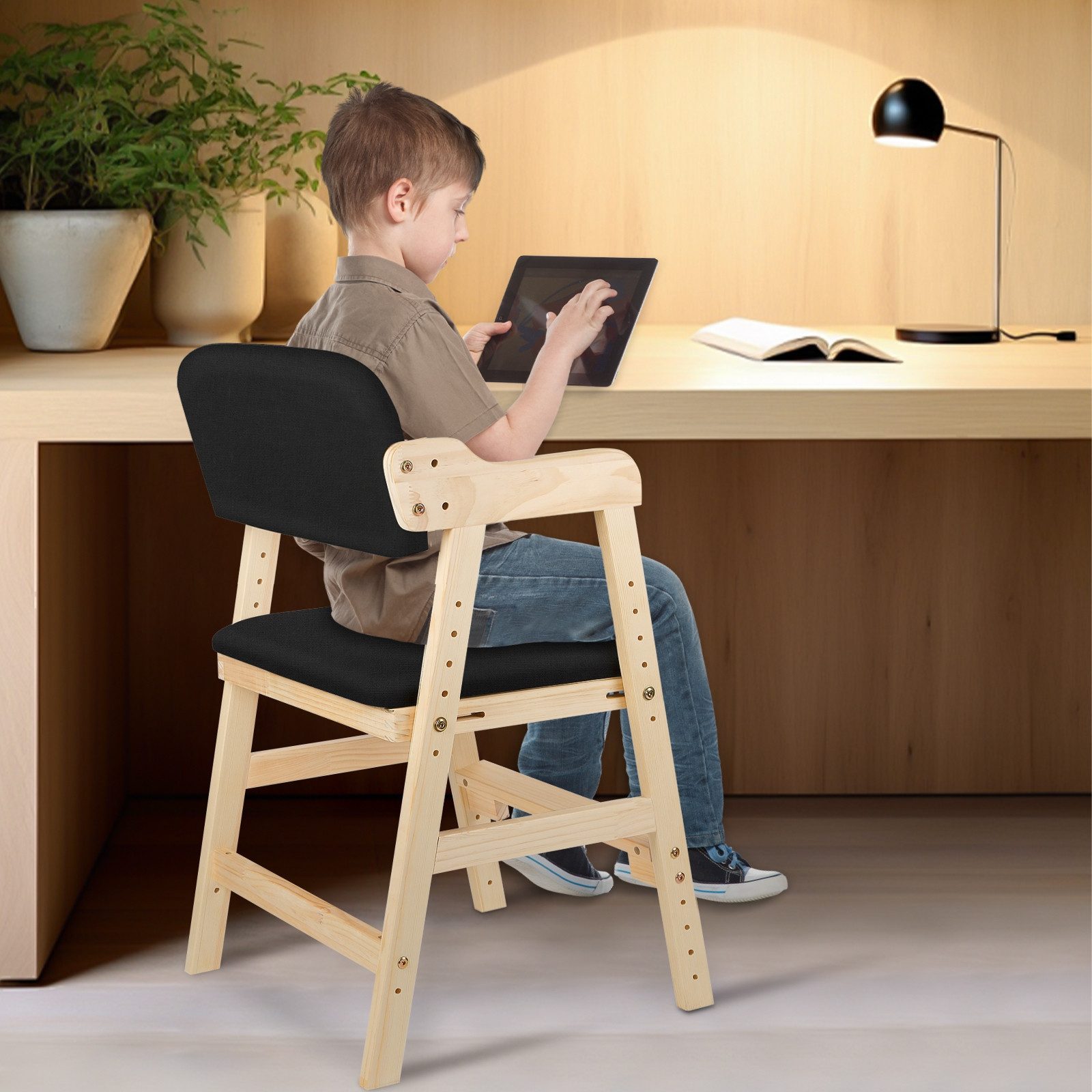 JEOBEST Kinderstuhl Höhenverstellbarer Stuhl – Bild 4 von 5
