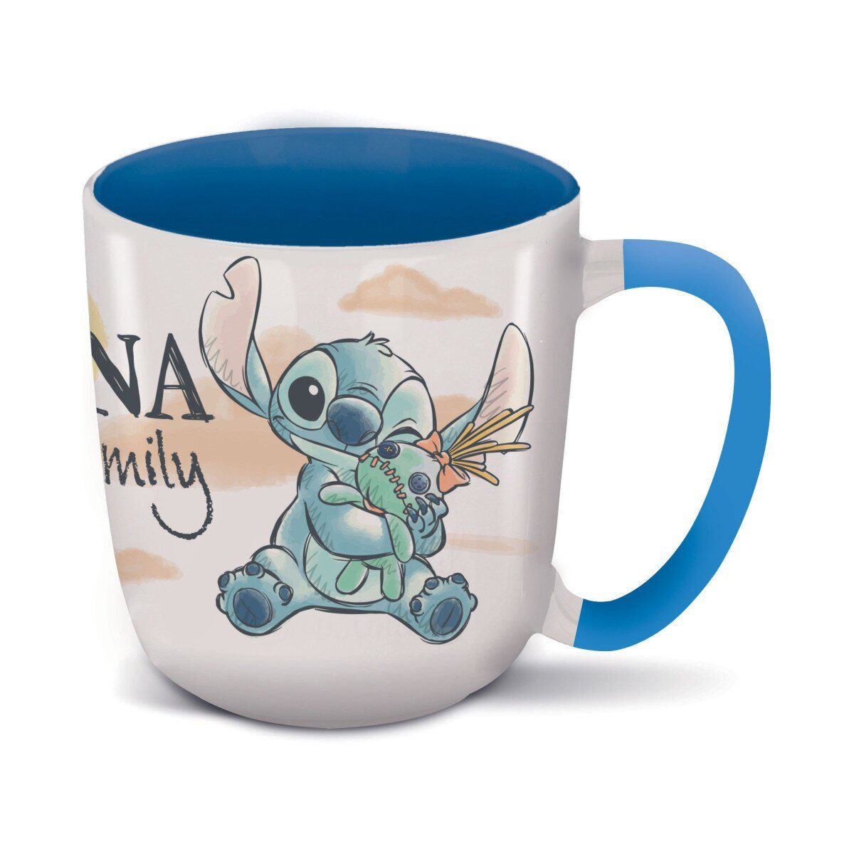 Lilo & Stitch Tasse Lilo und Stitch Ohana Elite Porzellanbecher 400 ml, 1-tlg.